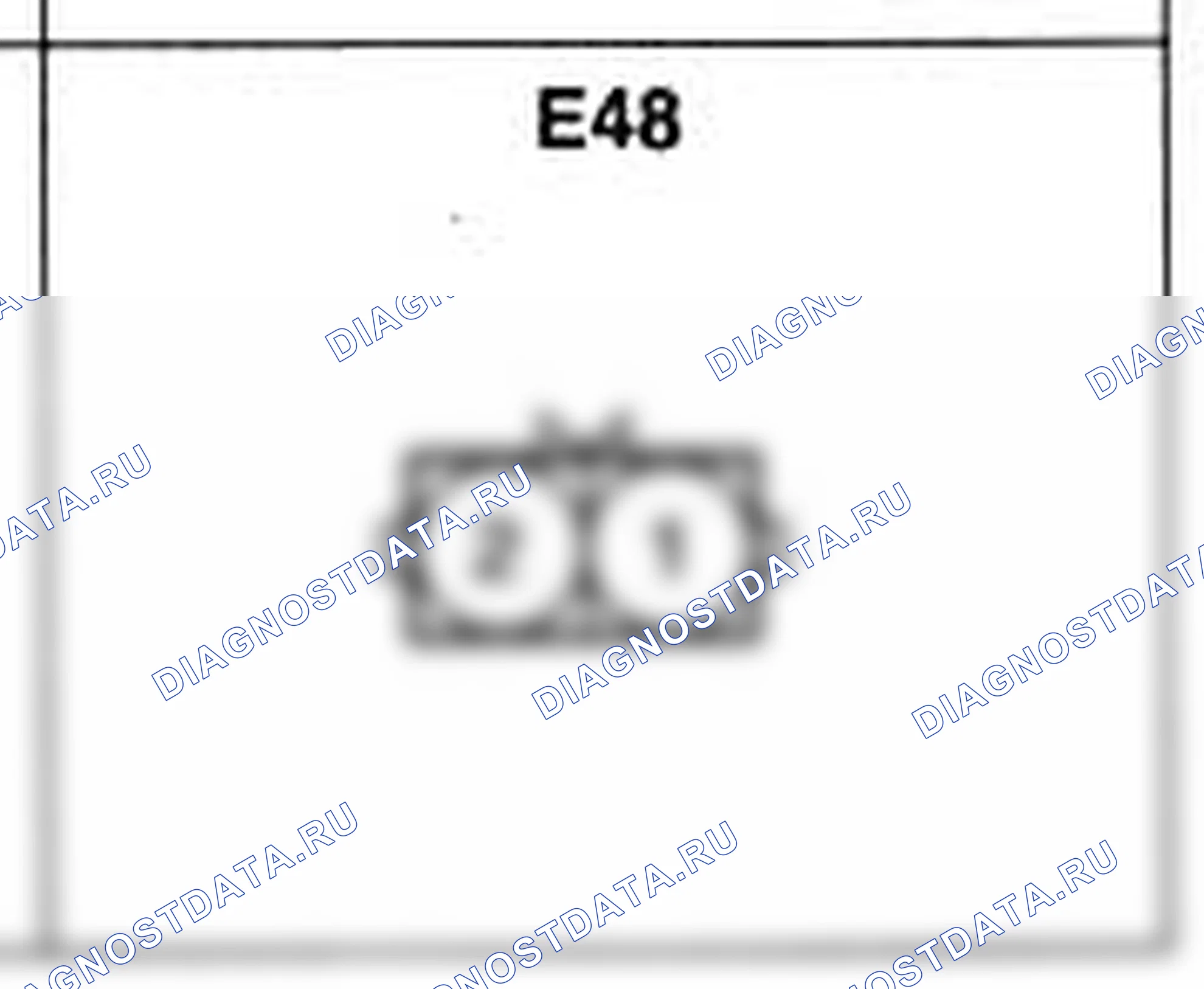 Распиновка разъёма E48 — жгута двигателя. Hyundai H-1 A1