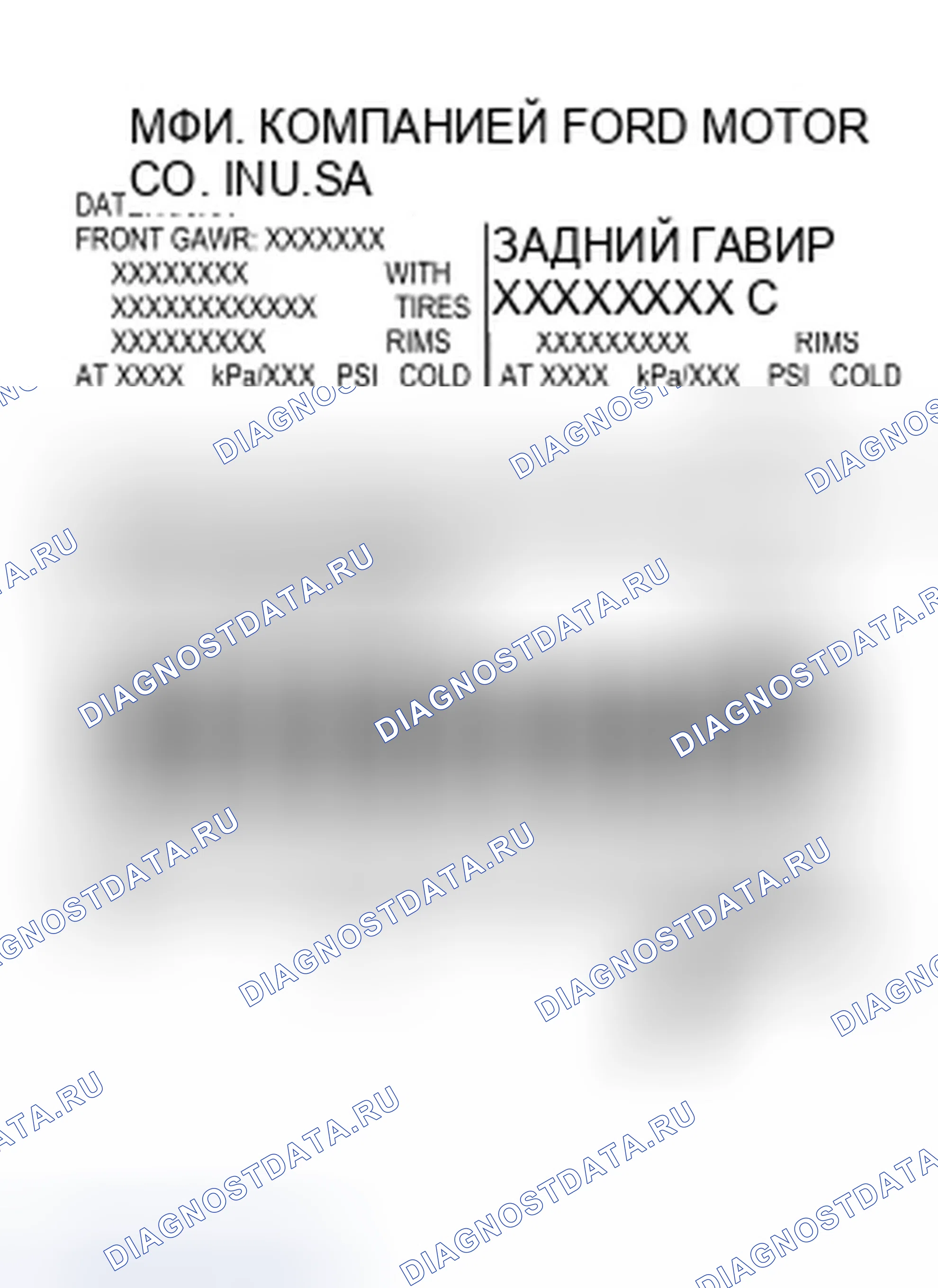 Рис. 21: Информация о калибровке силового агрегата. Ford Explorer IV