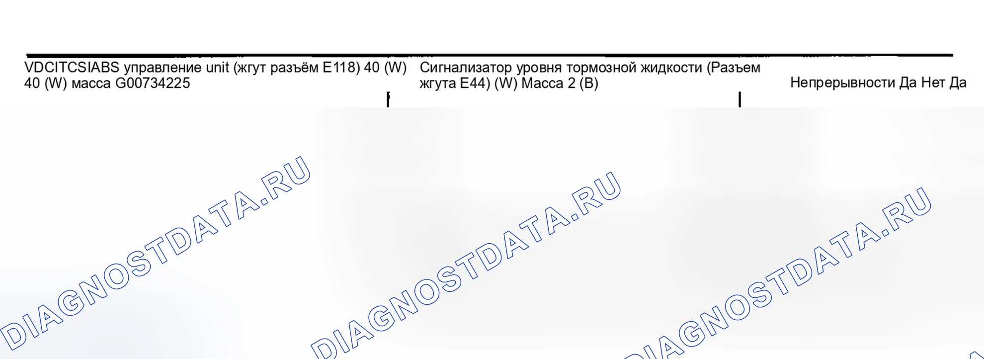 Рис. 293: 3. ПРОВЕРЬТЕ ЖГУТ МЕЖДУ ДАТЧИКОМ УРОВНЯ ТОРМОЗНОЙ ЖИДКОСТИ И БЛОКОМ УПРАВЛЕНИЯ VDC / TCS / ABS. Infiniti G35 III