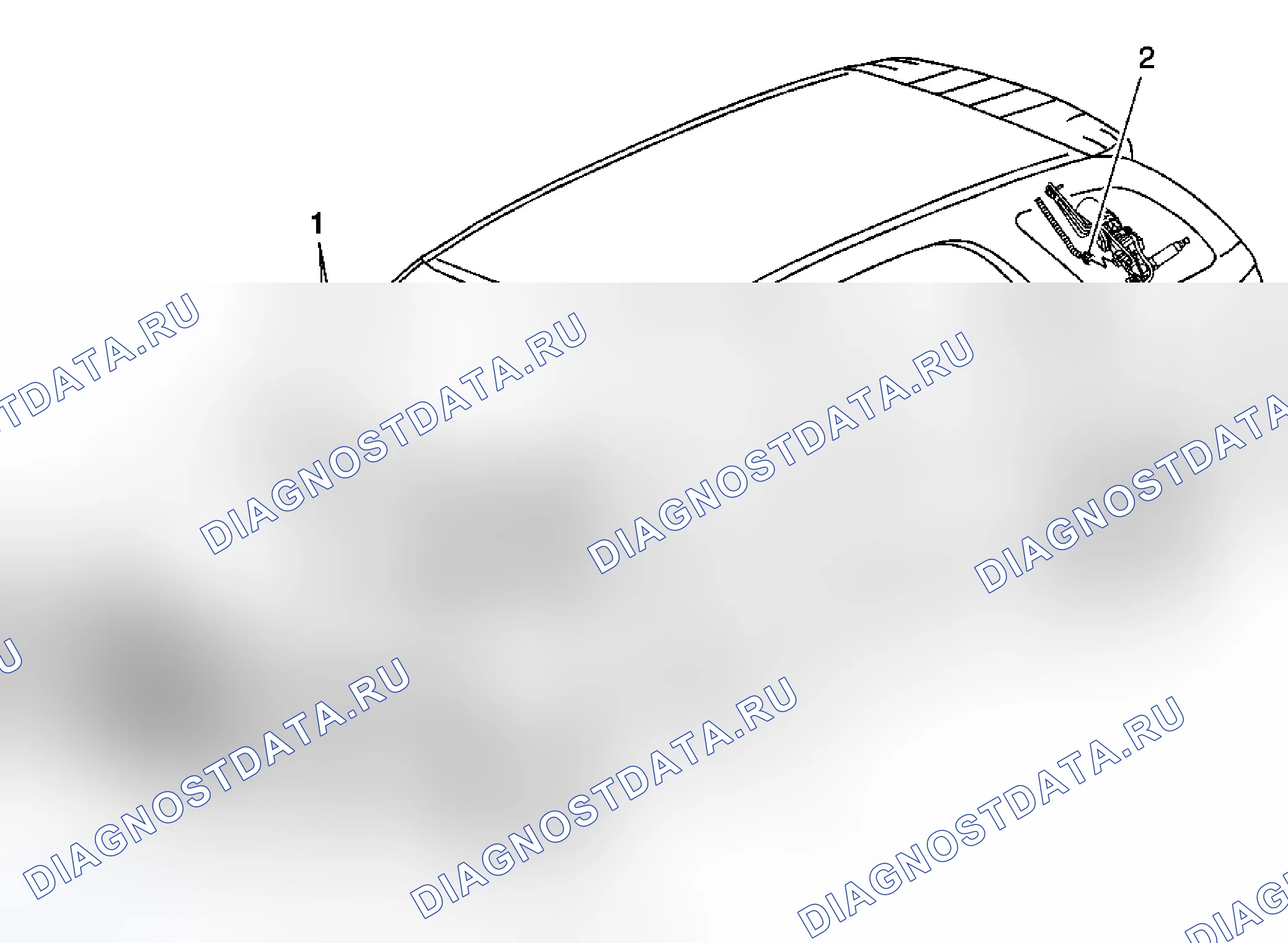 Рис. 3: Виды компонентов системы стеклоочистителя/омывателя. Chevrolet Equinox I
