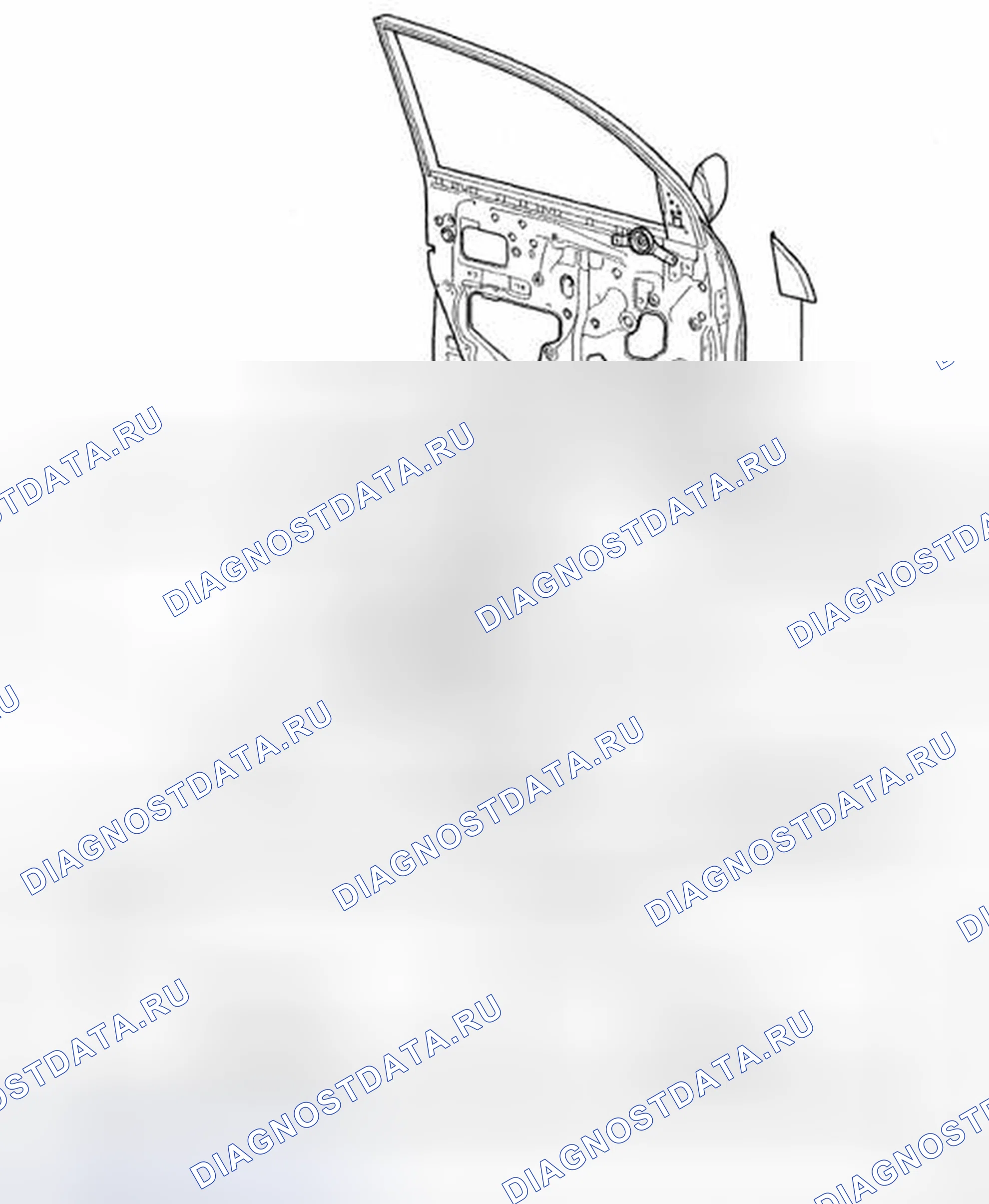 Рис. 135: Идентификация компонентов громкоговорителя передней панели No1. Toyota RAV4 III