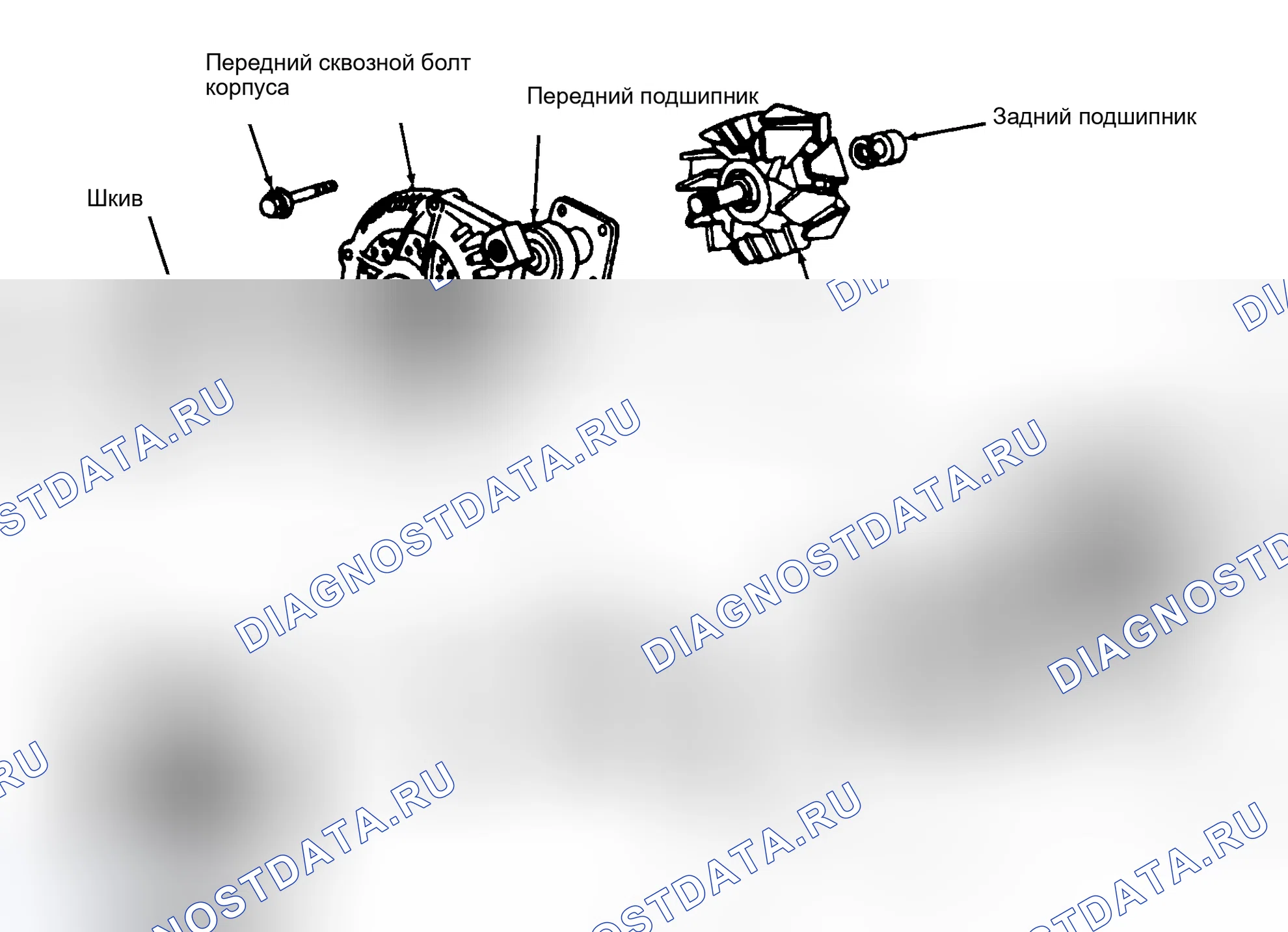Рис. 5: КАПИТАЛЬНЫЙ РЕМОНТ системы зарядки электрооборудования. Mazda Navajo I