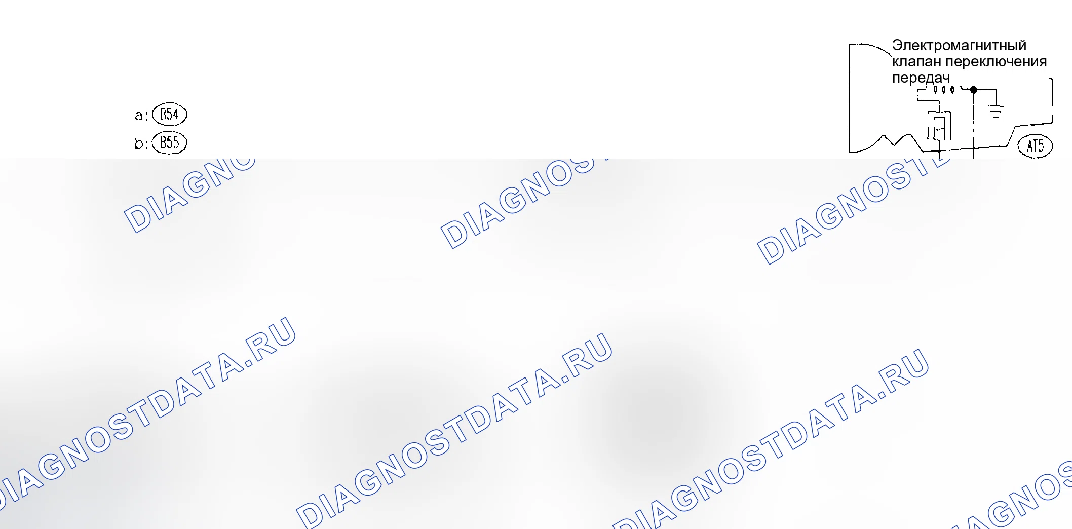 Рис. 719: Схема подключения соленоида 1 переключения передач. Subaru Impreza GD/GC/GG