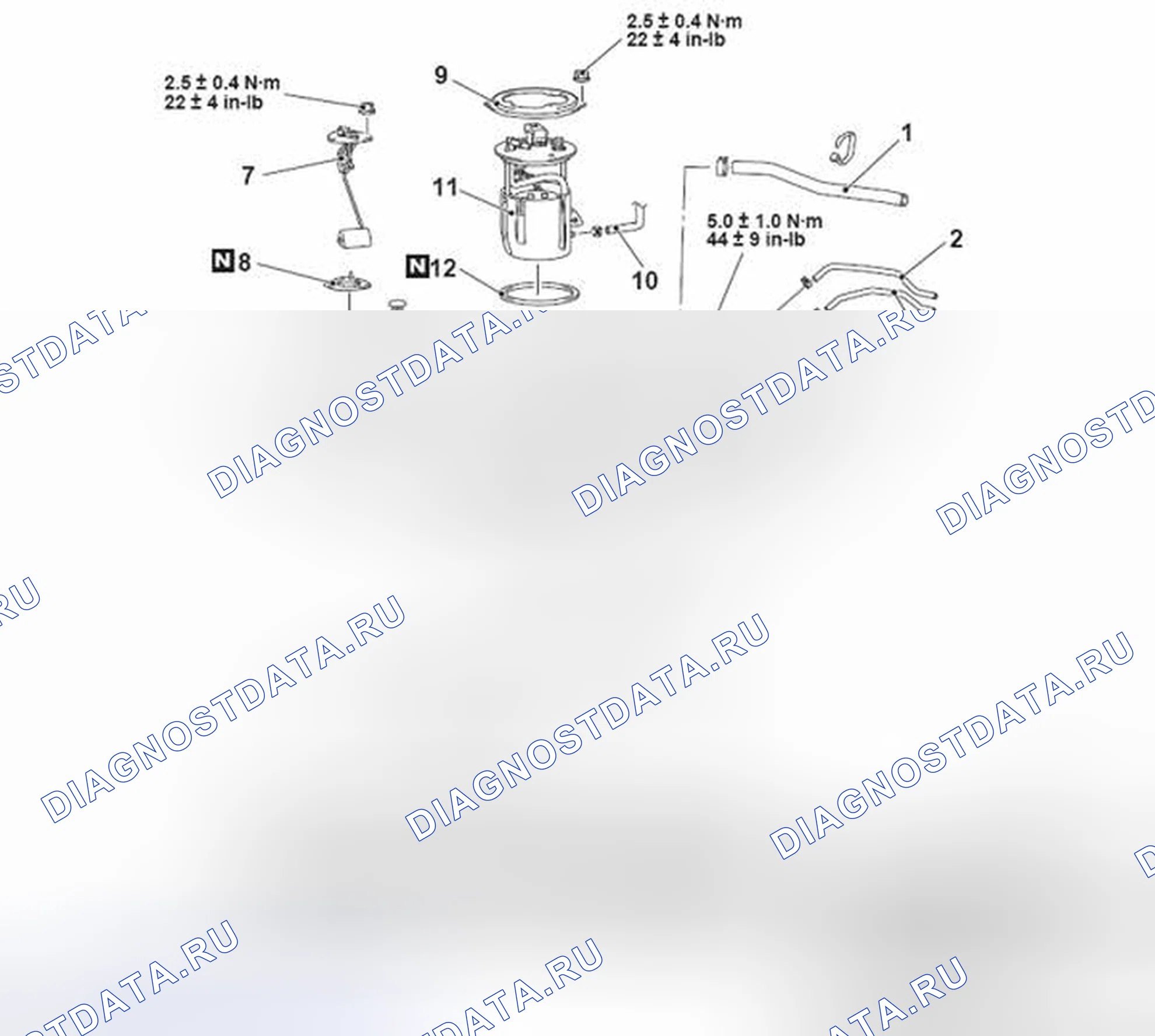 Рис. 40: < СБОРКА ТОПЛИВНОГО БАКА >. Mazda MX-5 NB