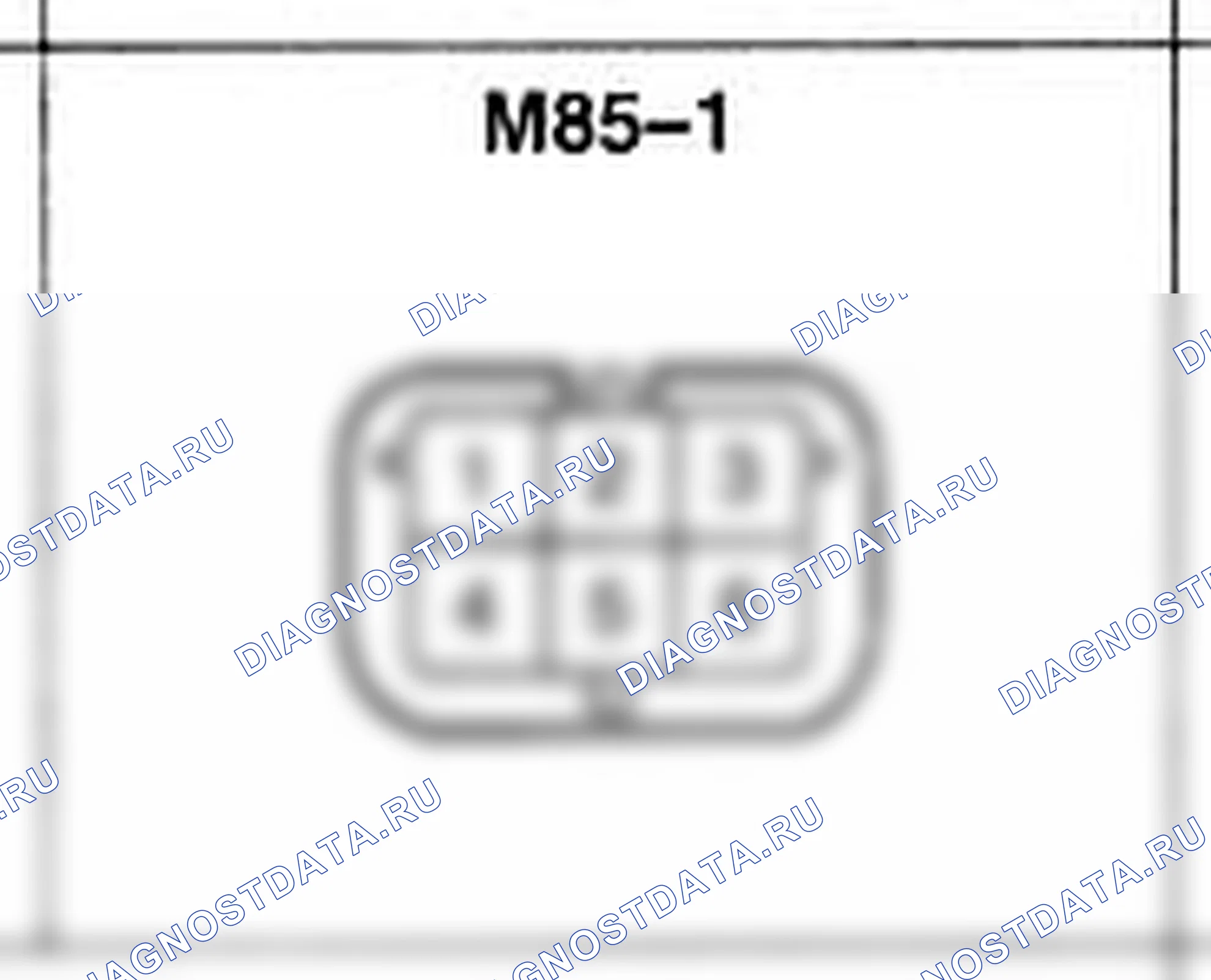 Распиновка разъёма M85-1 — основного жгута. Hyundai H-1 A1