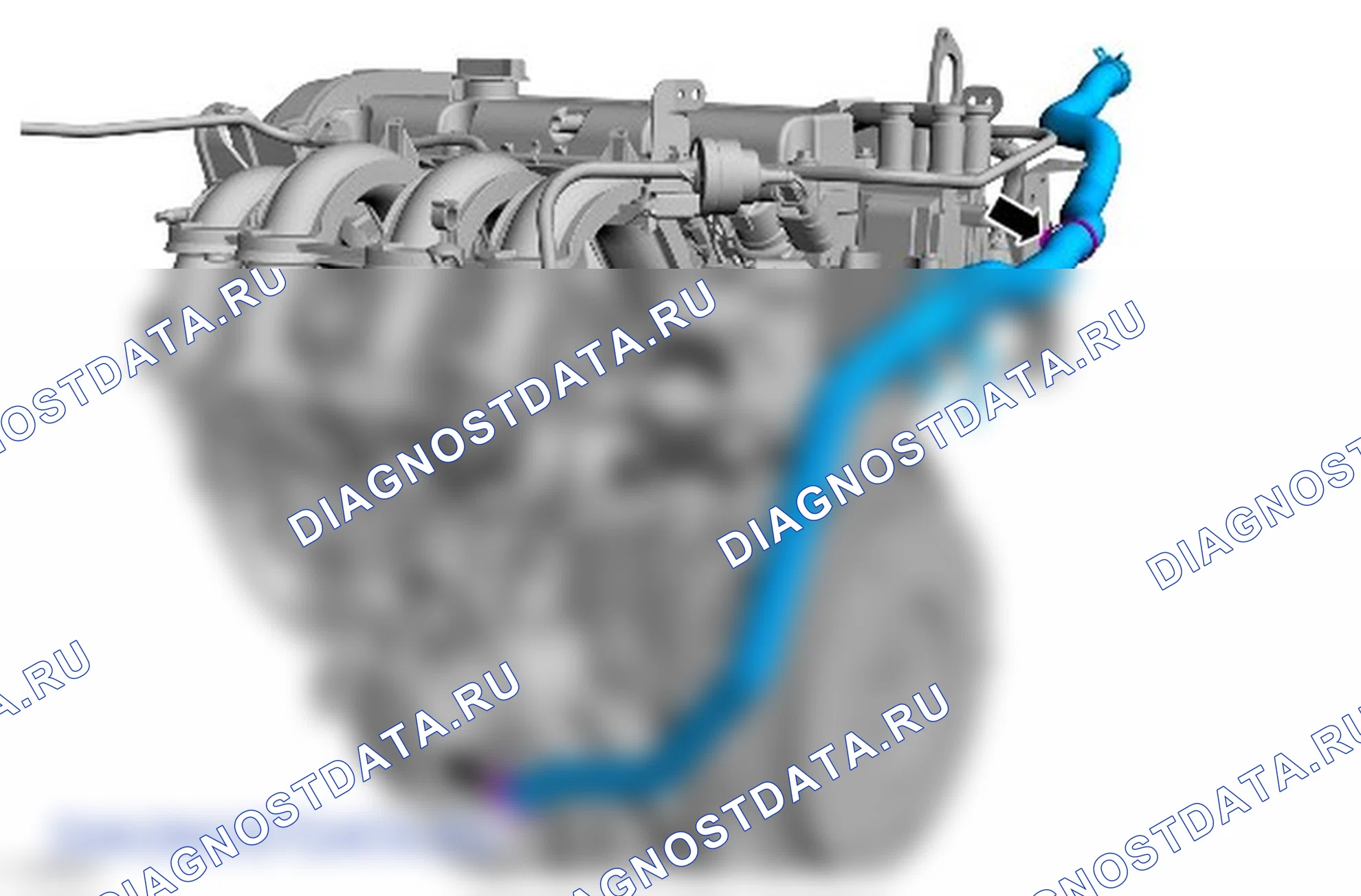 Как снять присоединяемые детали двигателя. Ford B-MAX I