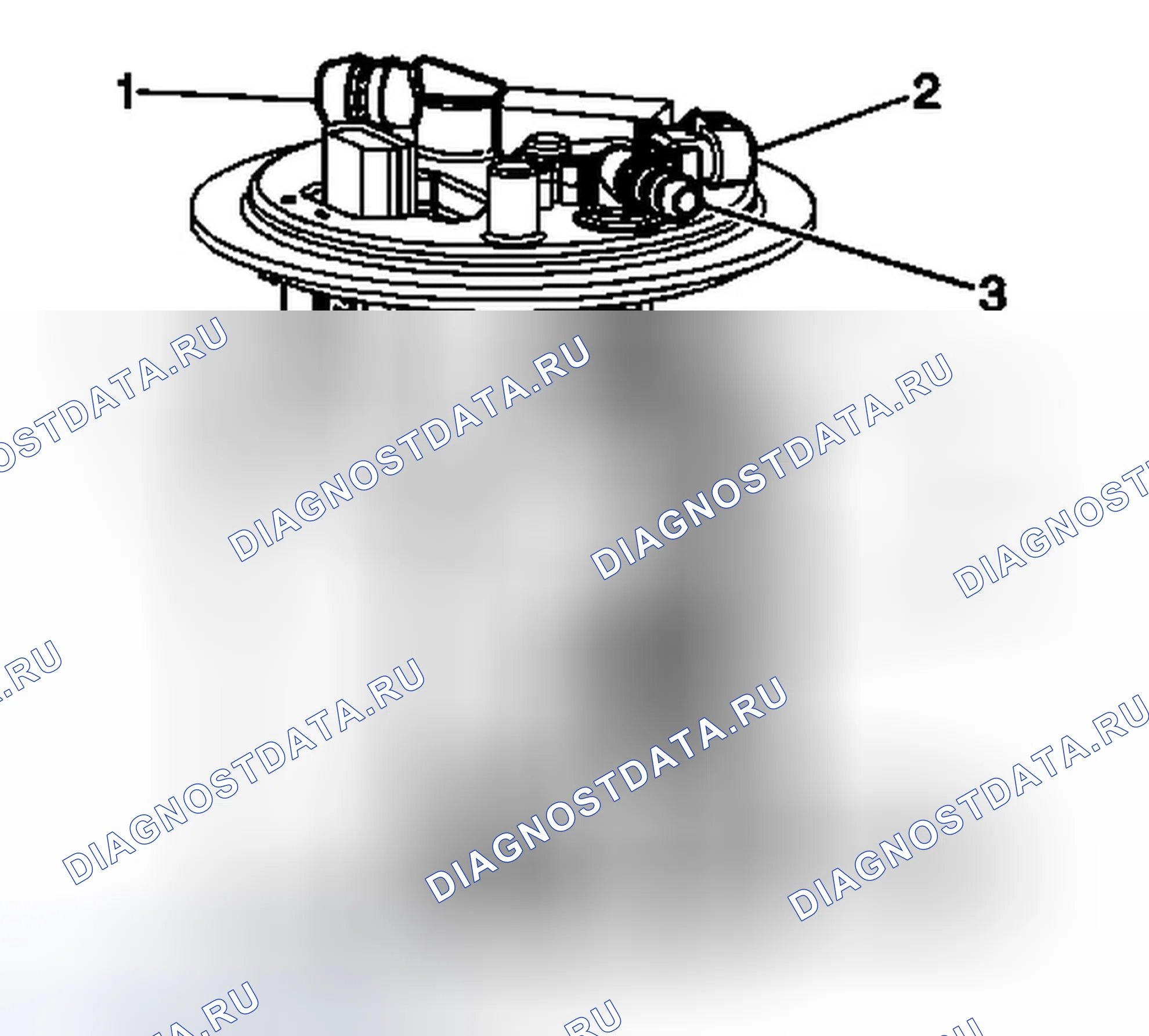 Рис. 9: Узел датчика топлива. Chevrolet Impala IX