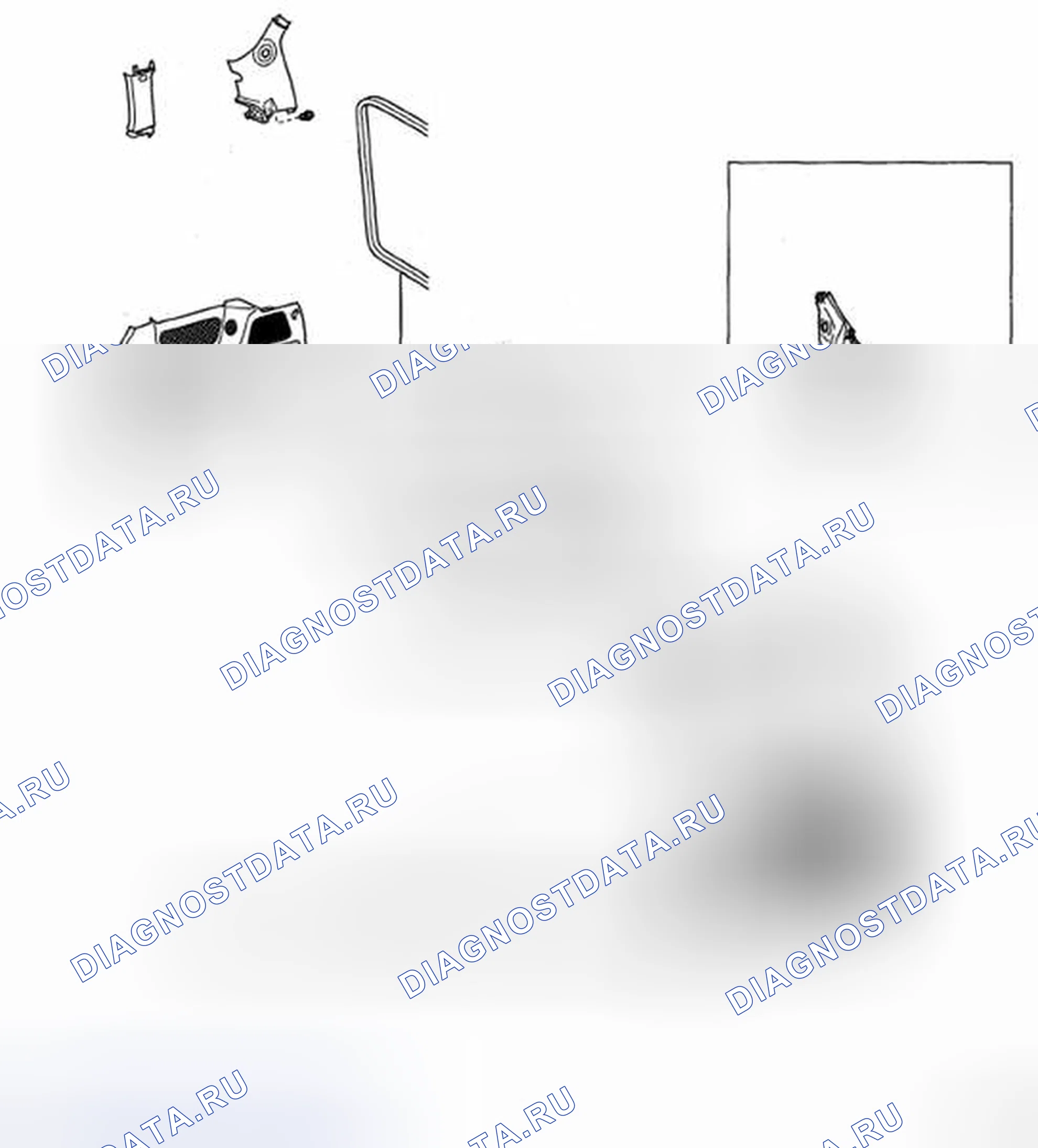 Рис. 10: Идентификация компонентов розетки питания (2 из 3). Toyota Sienna II рестайлинг