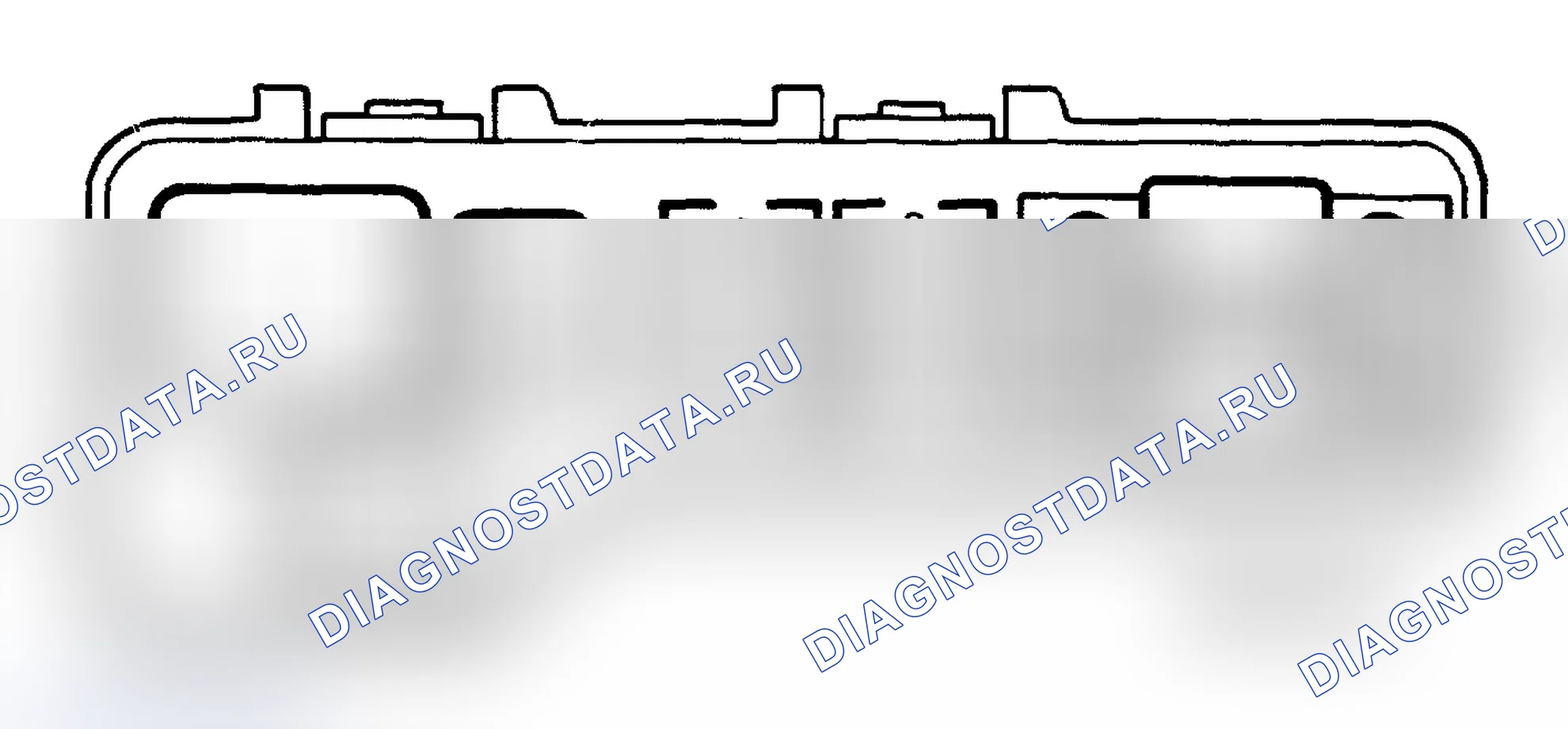 Рис. 2: ИДЕНТИФИКАЦИЯ ПАНЕЛИ ПРЕДОХРАНИТЕЛЕЙ ABS - CIVIC купе и SEDAN. Honda Civic VI