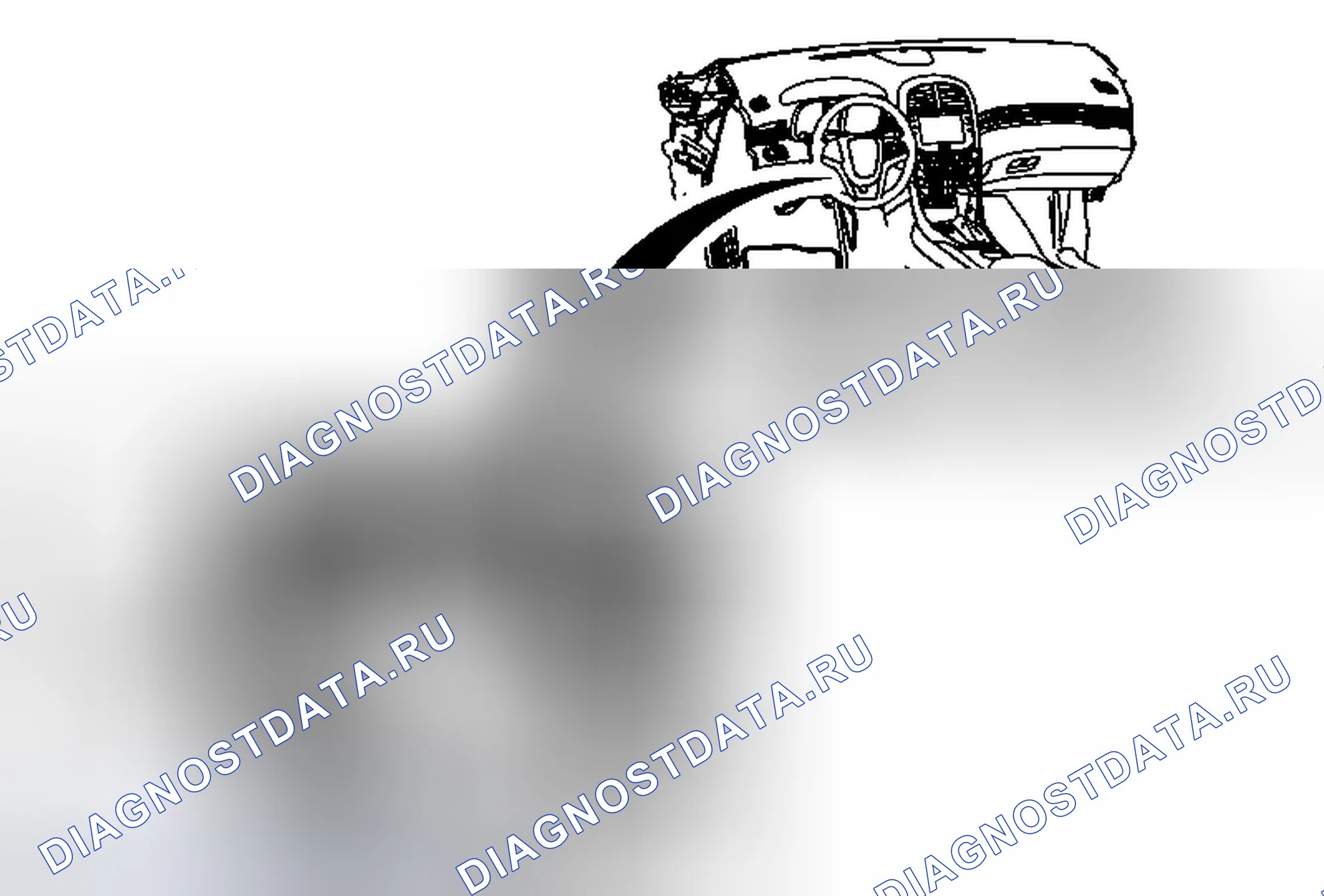Рис. 8: Замена привода клапана температуры - левая сторона. Chevrolet Malibu VIII рестайлинг