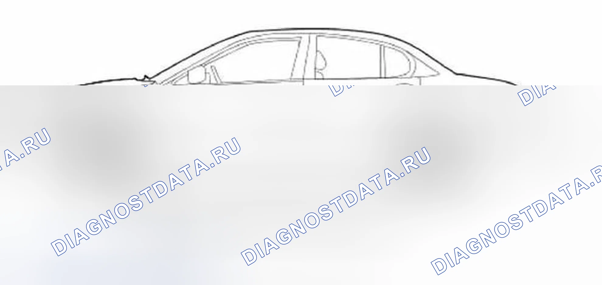 Рис. 9: Измерение высоты заднего хода. Jaguar X-type I