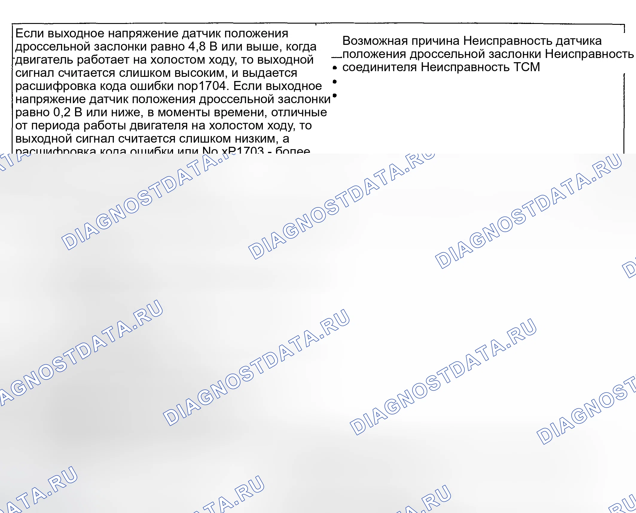 Рис. 72: P1704, P1703, P1702: Система датчиков положения дроссельной заслонки. Hyundai Tiburon II