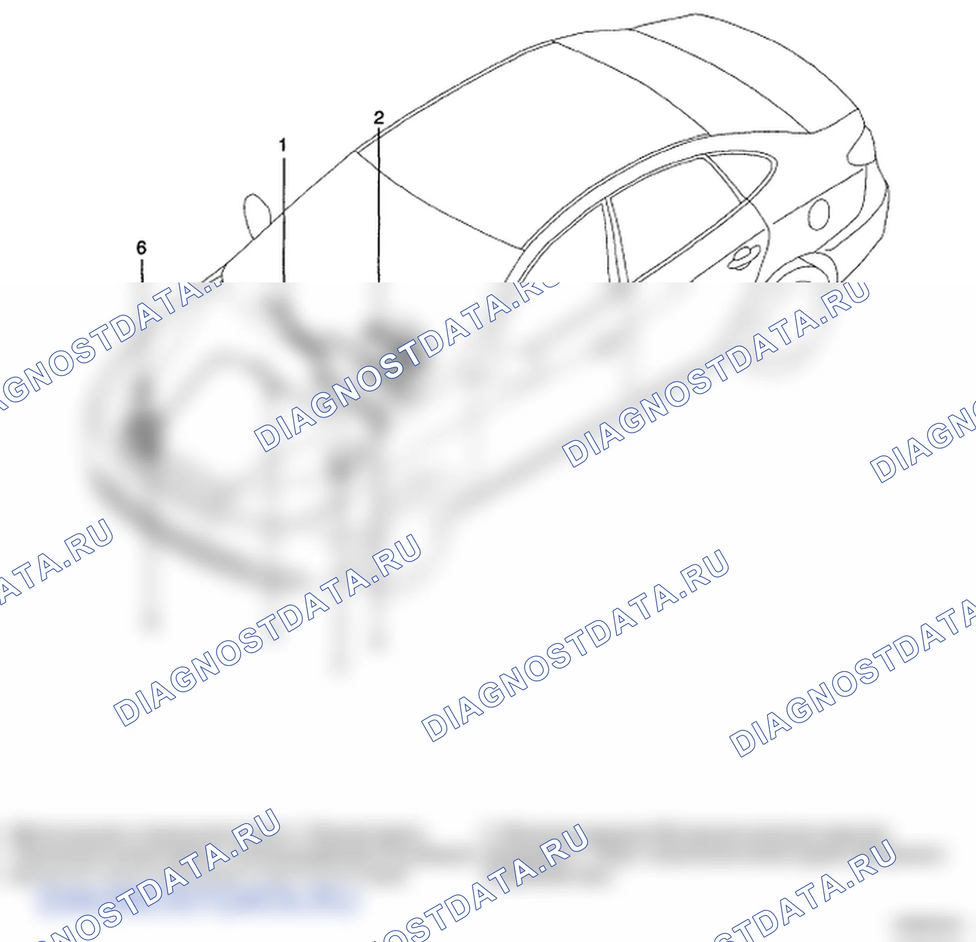 Рис. 1: РАСПОЛОЖЕНИЕ КОМПОНЕНТОВ. Hyundai Elantra IV