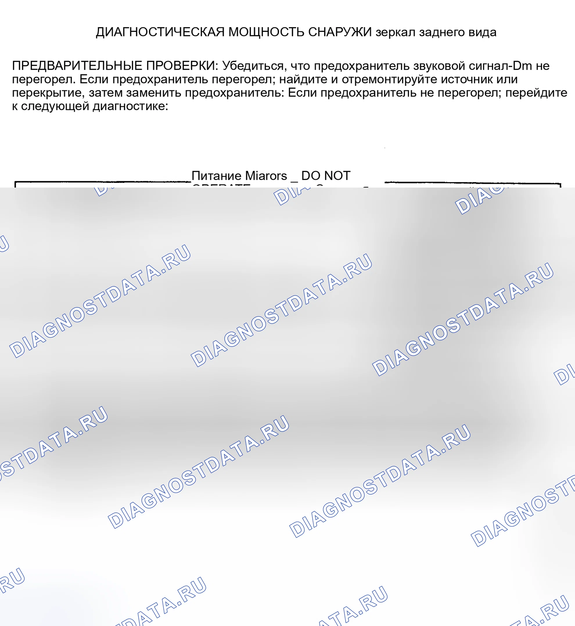 Рис. 1: ТЕСТ B: ЛЕВОЕ СИЛОВОЕ ЗЕРКАЛО НЕ ПЕРЕМЕЩАЕТСЯ ВЛЕВО И ВПРАВО. GMC Sonoma I