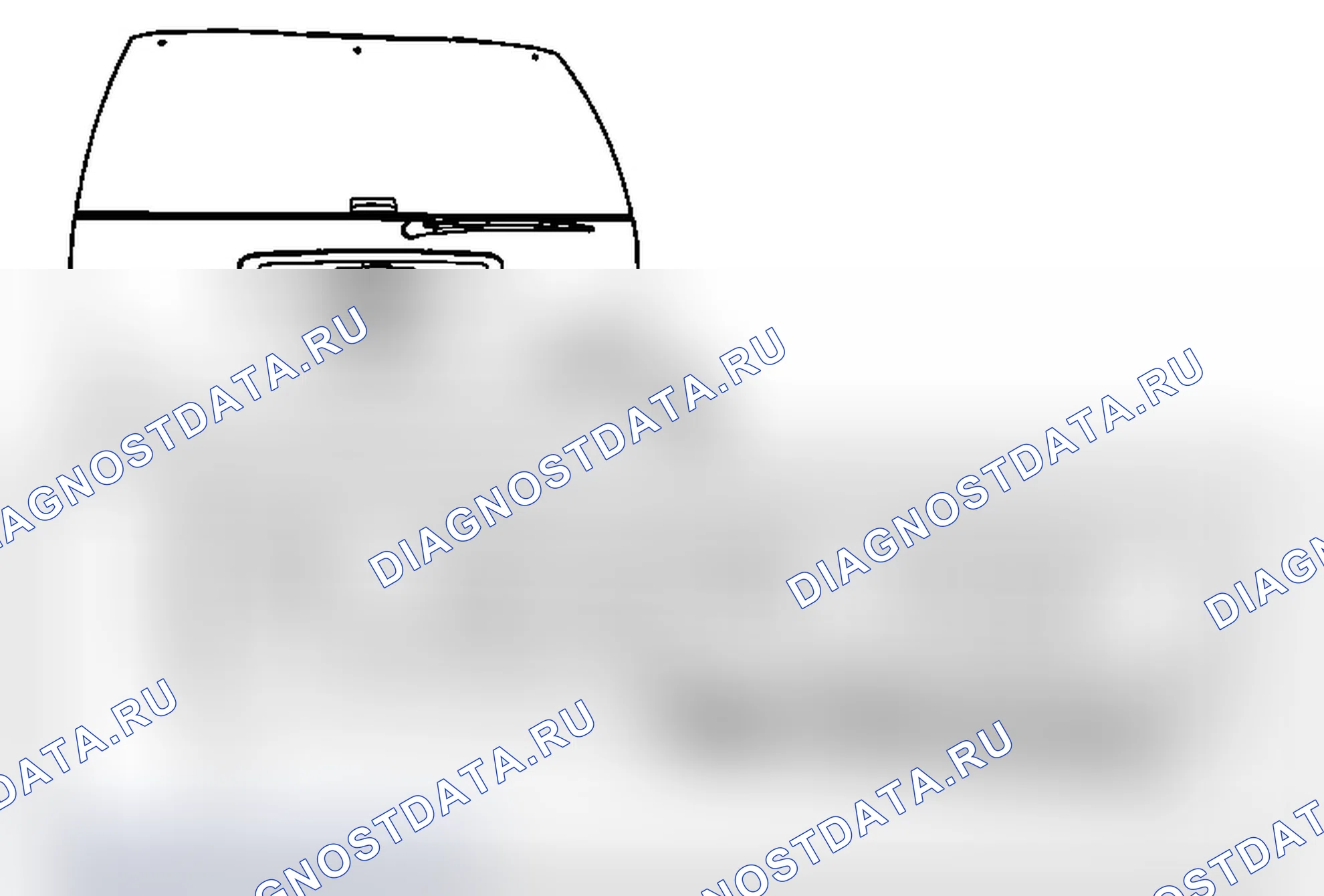 Рис. 36: Замена эмблемы/шильдика дверь багажника (Tahoe FFU). Chevrolet Tahoe III