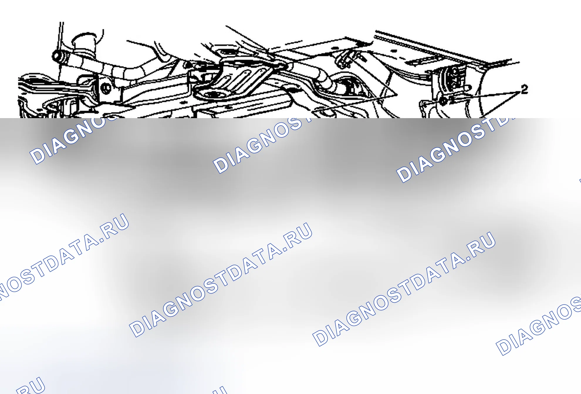 Рис. 2: Замена выхлопной гибкой трубы. Chevrolet Traverse I
