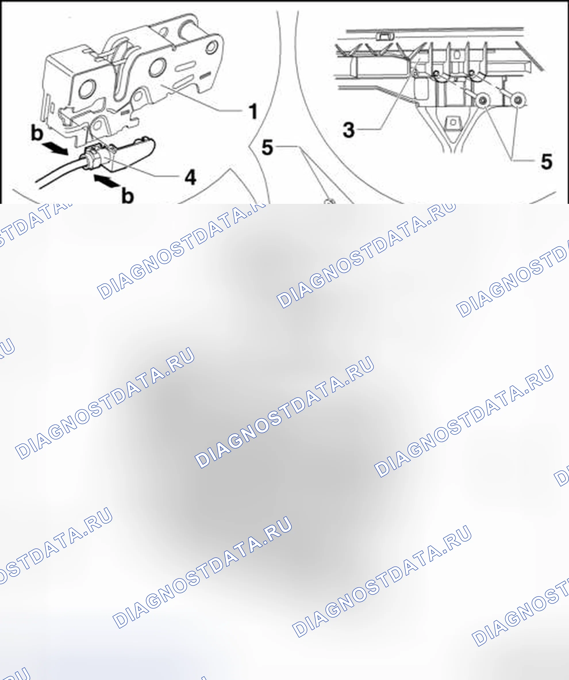 Рис. 9: ЗАМОК КАПОТА, РЕГУЛИРОВКА. Volkswagen Tiguan I