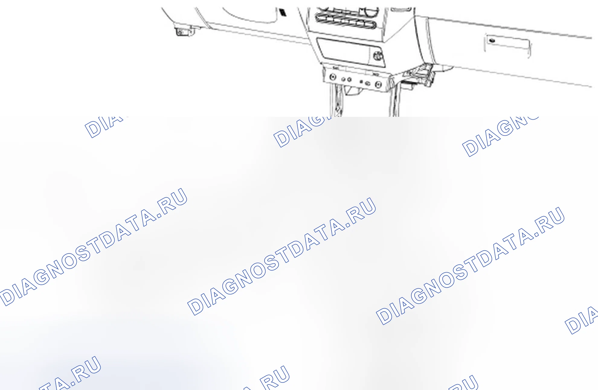 Рис. 99: Воздуховод нижнего колодца - задний. Ford Edge I