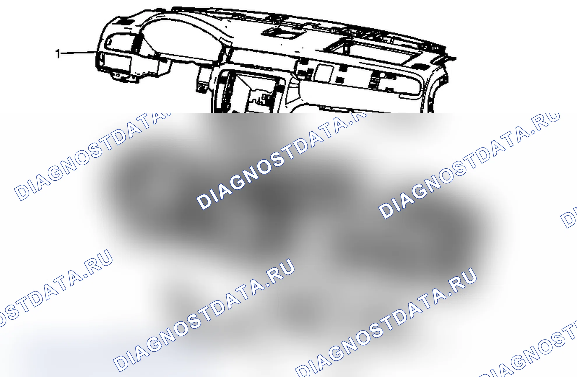 Рис. 28: Замена дверцы отсека приборной панели в сборе (с RPO SLT). Chevrolet Silverado 3500 HD 