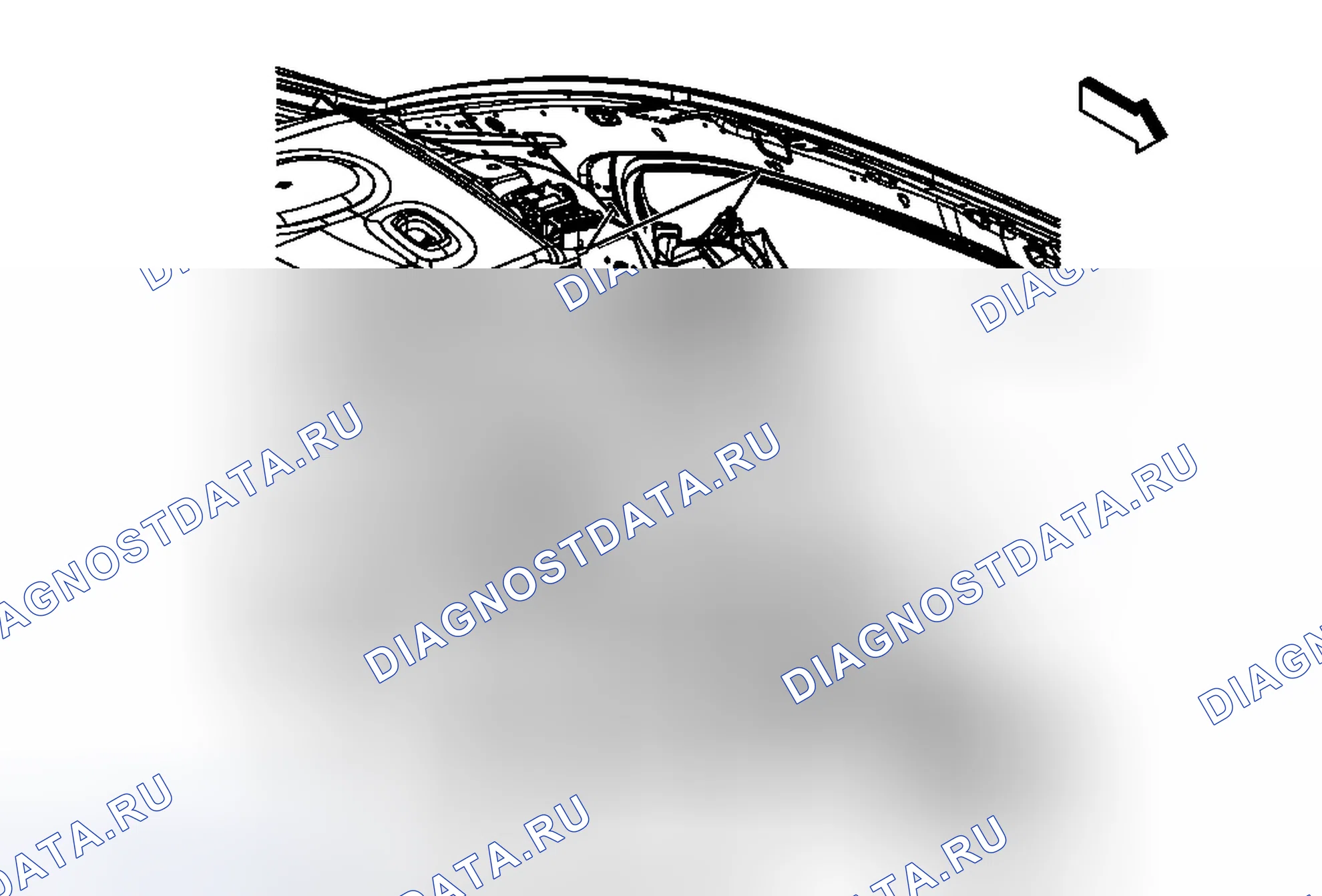 Рис. 37: Замена нижней панели отделки стойки замка кузова. Chevrolet Malibu VII