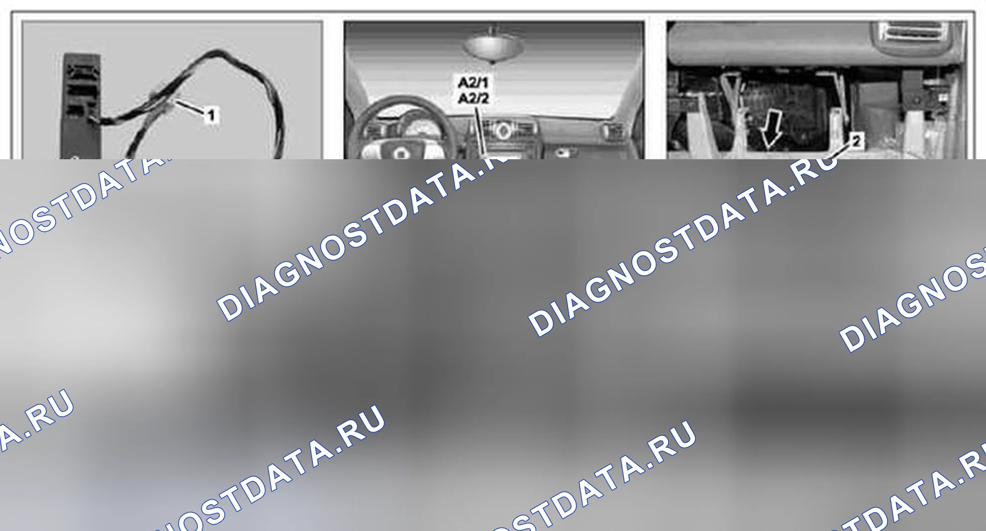 Рис. 252: Дооснащенный блок управления связью - AZ82,60-P-0021-хтагx2 02MCC. Kia Soul I