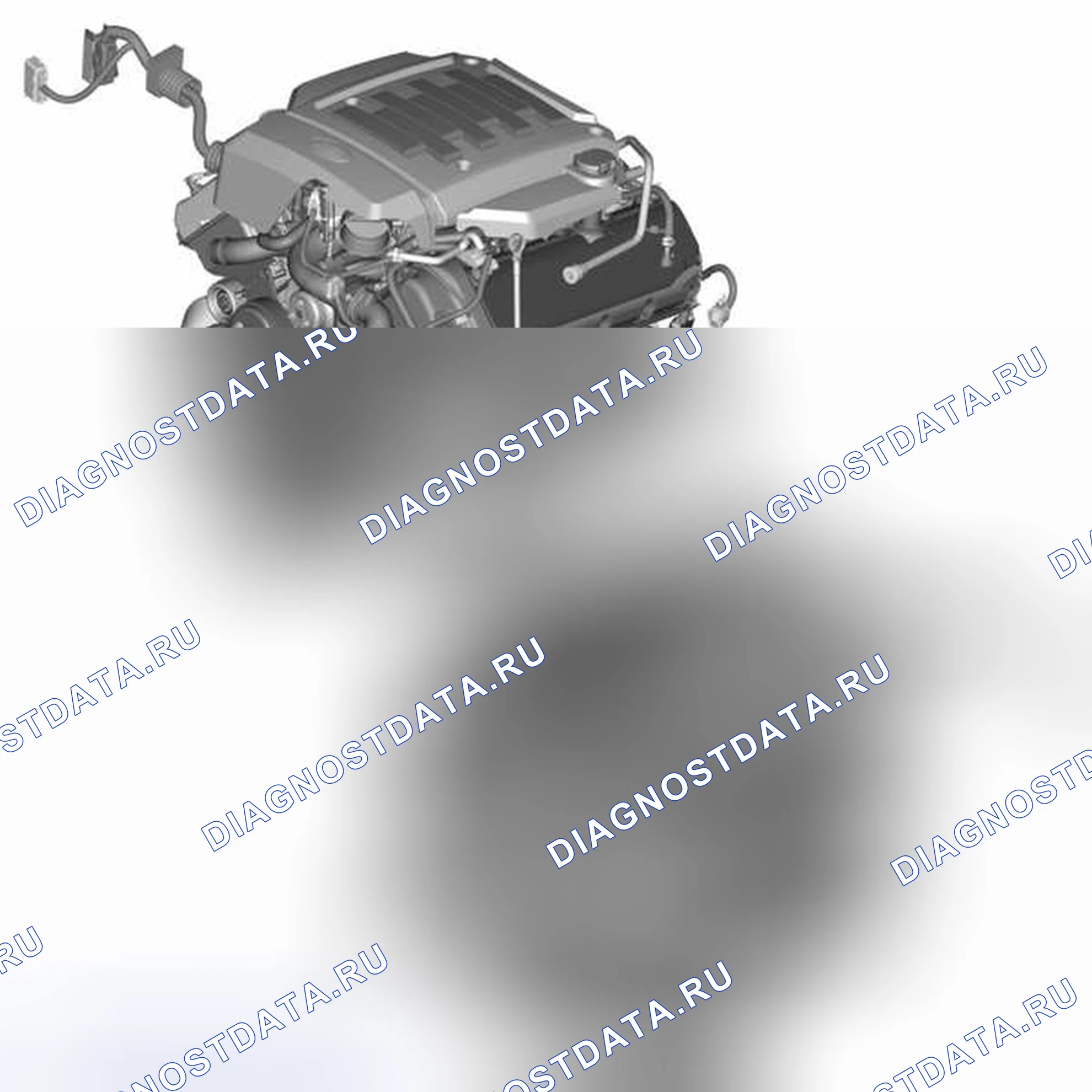 Рис. 198: ДВИГАТЕЛЬ. Land Rover Range Rover L322