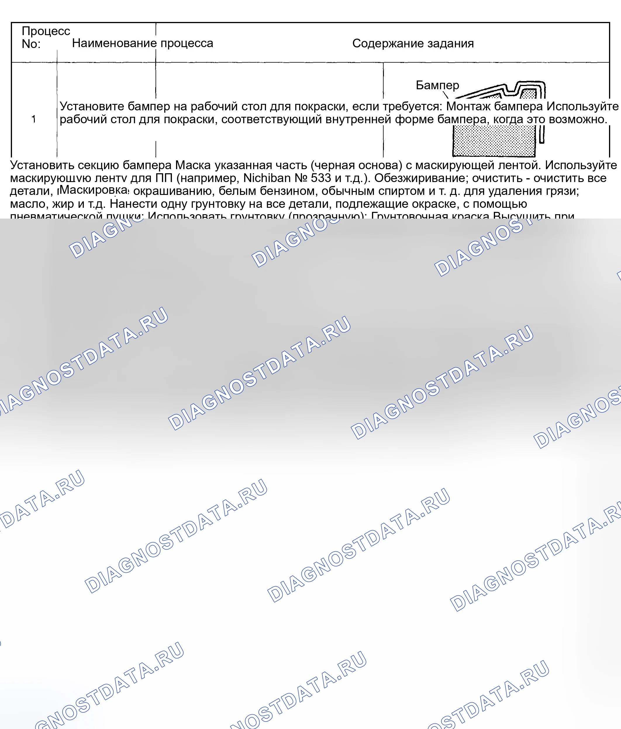 Рис. 42: СПОСОБ НАНЕСЕНИЯ ПОКРЫТИЯ НА БАМПЕР ИЗ ПОЛИПРОПИЛЕНА. Subaru Impreza WRX GD/GG рестайлинг