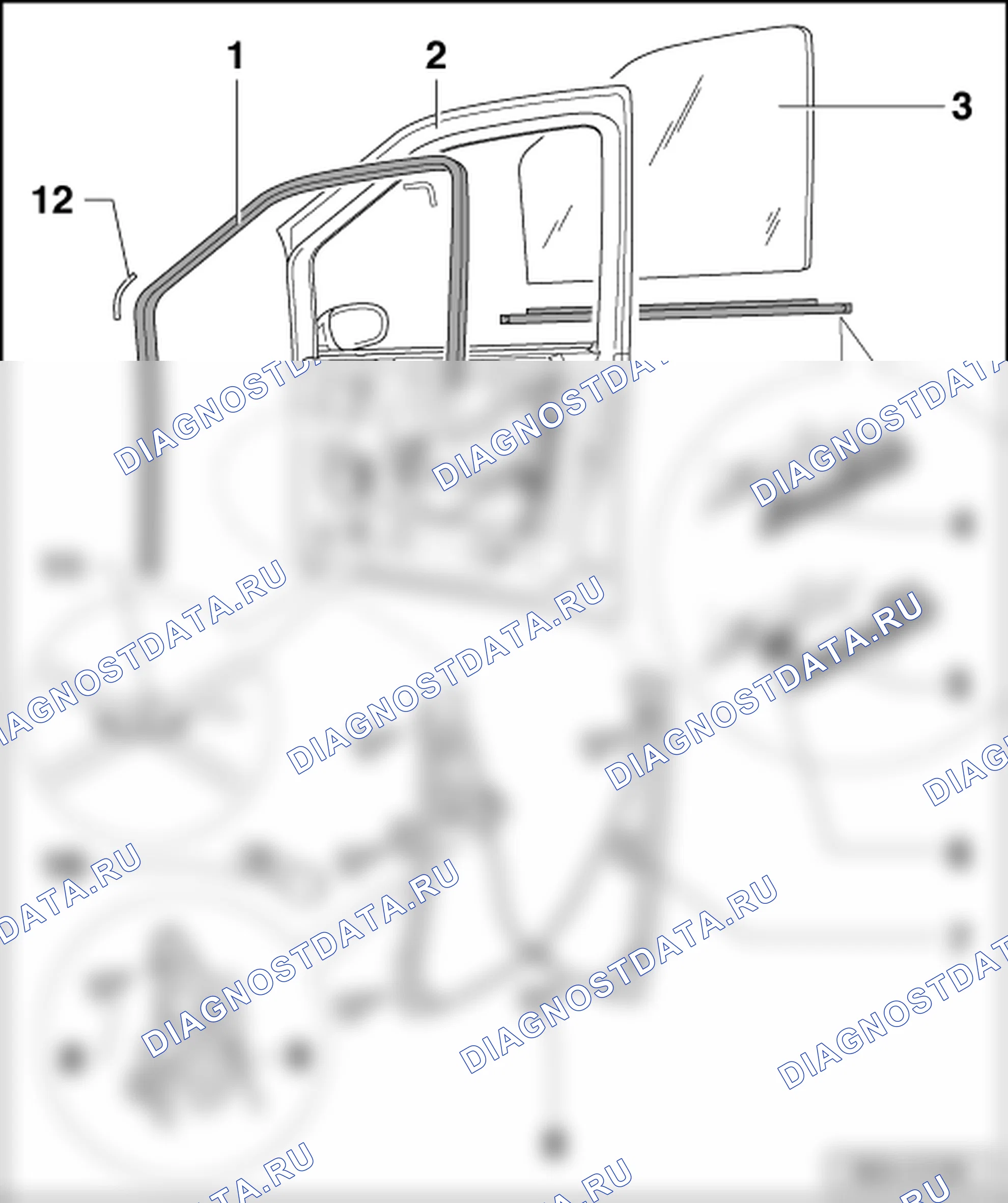 Дверные окна. SEAT Alhambra I