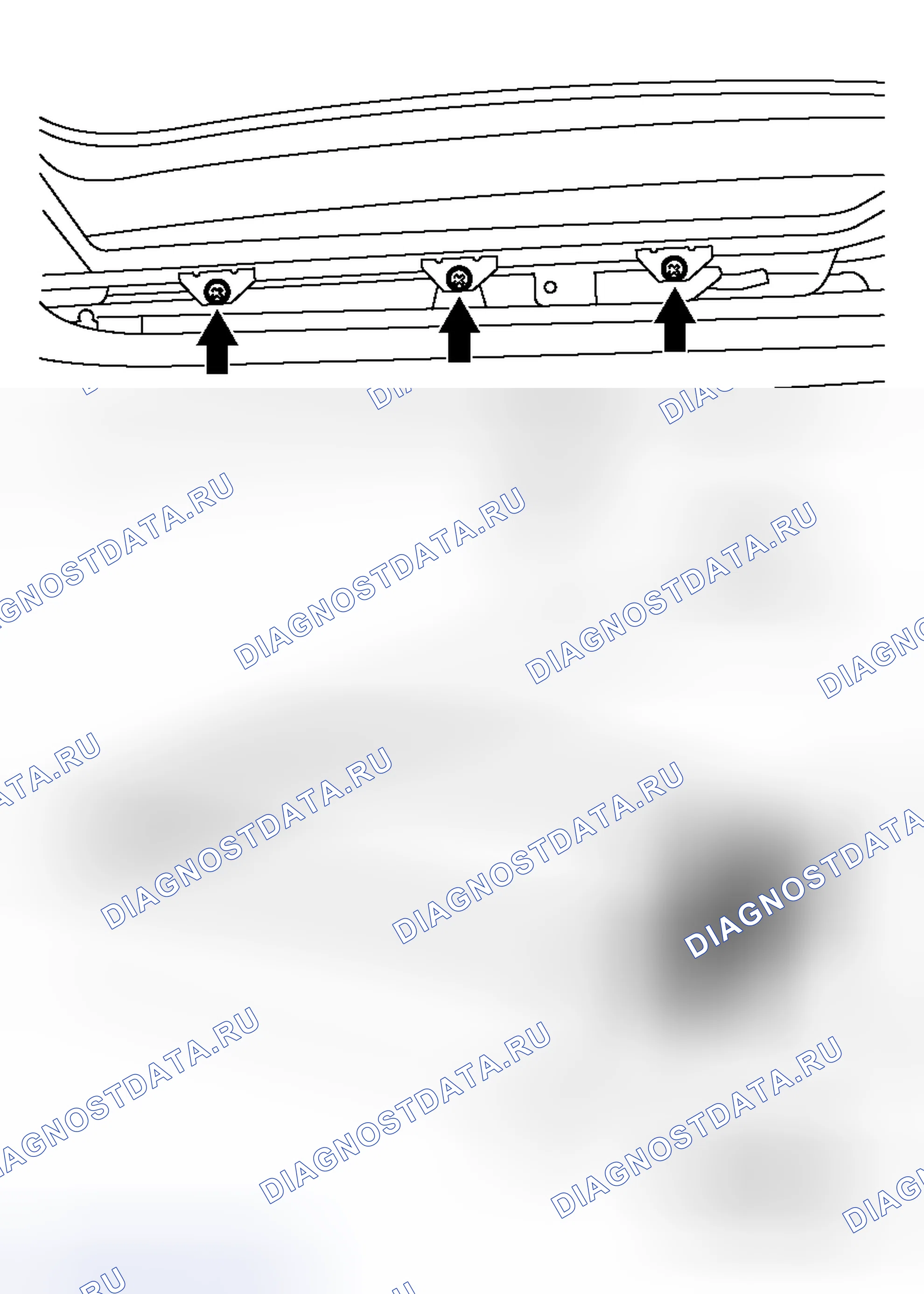 Рис. 139: РЕГУЛИРОВКА ПОСАДКИ ЛЮКА. Mitsubishi Endeavor I