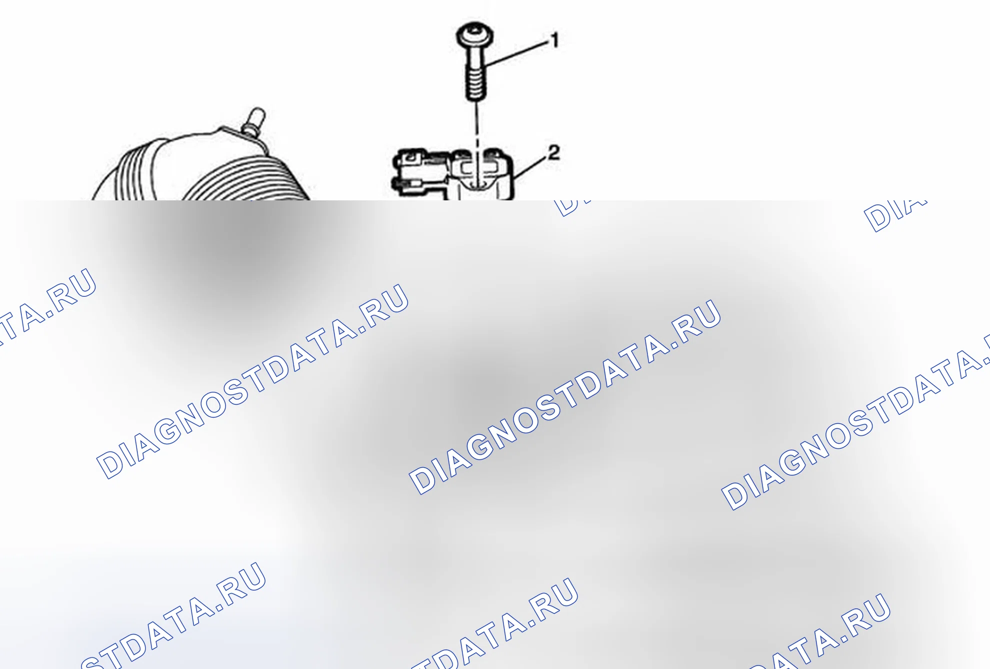 Рис. 115: Замена датчика абсолютного давления на входе дроссельной заслонки. Buick Regal V