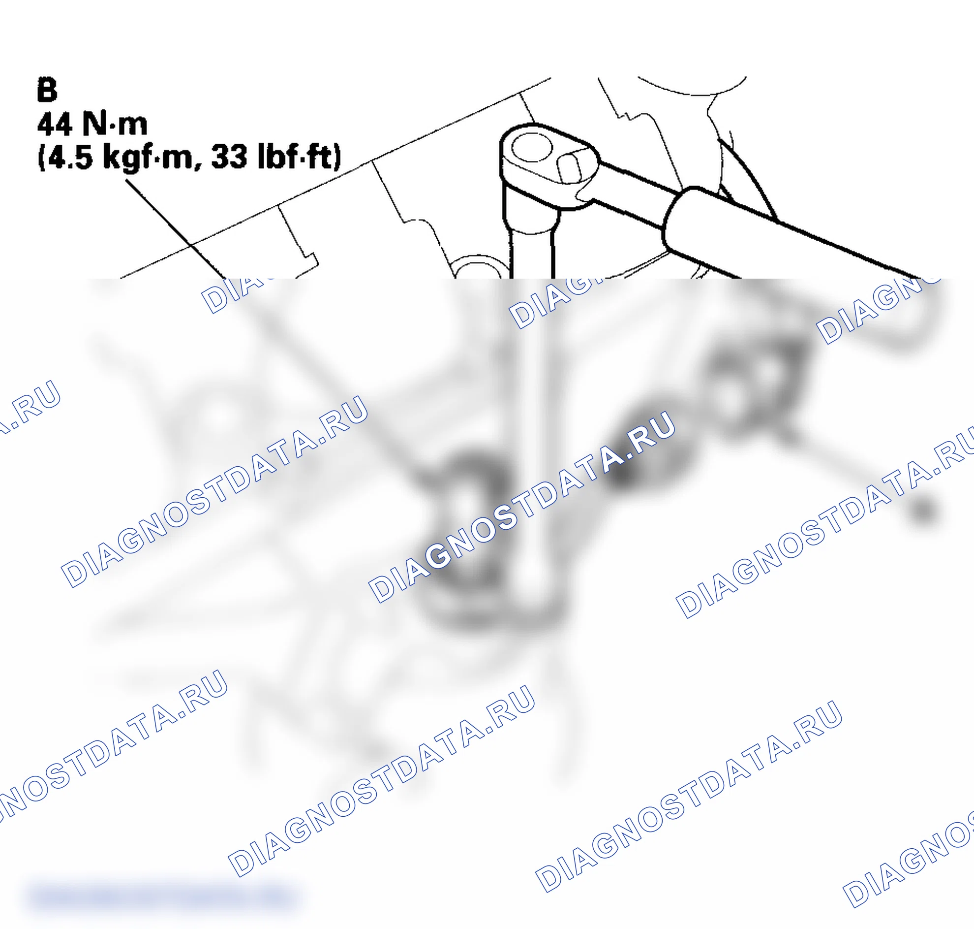 Рис. 161: Передний банк (Банк 2). Honda Odyssey III