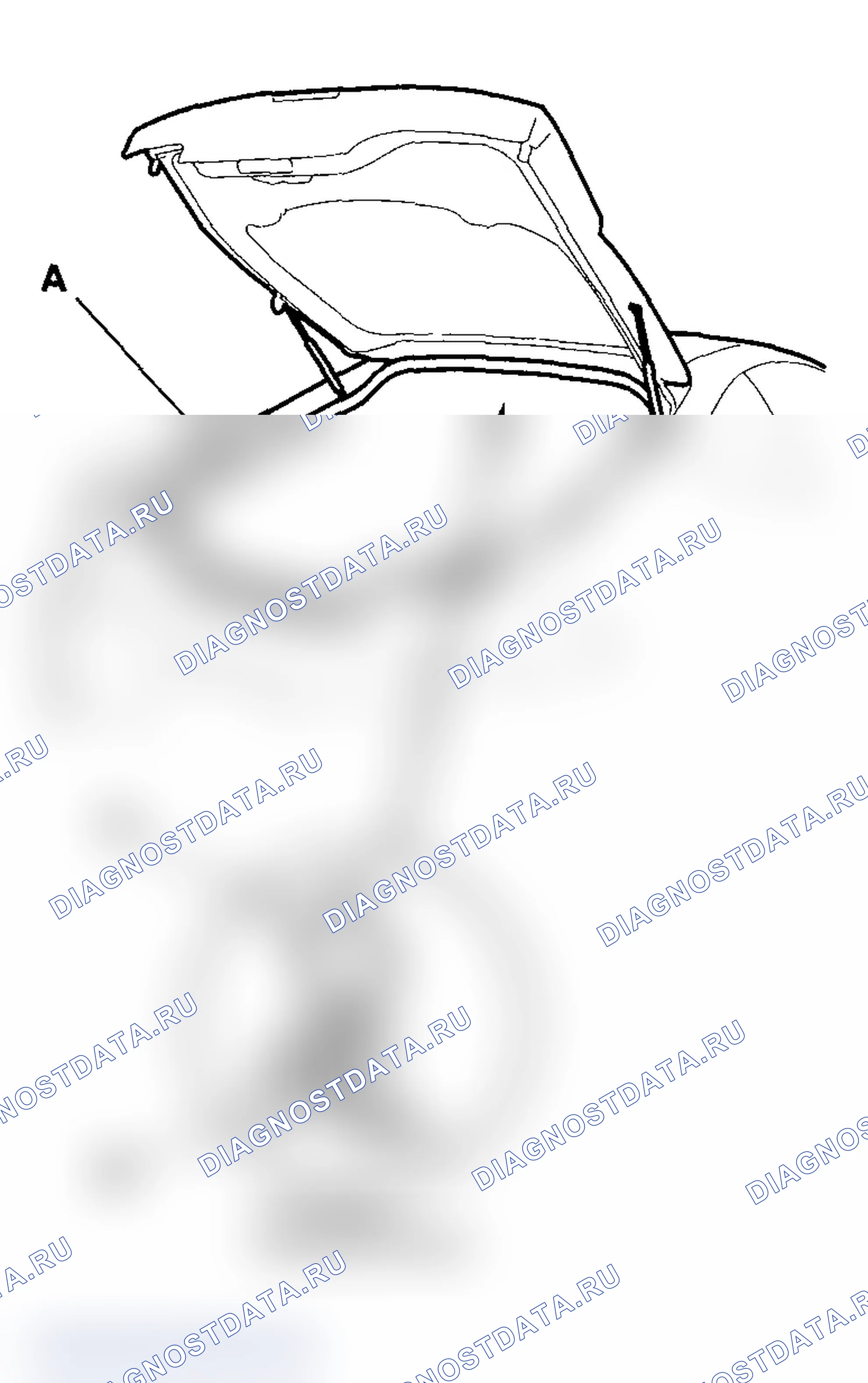 Рис. 19: Замена панели Weatherstrip. Acura RSX I