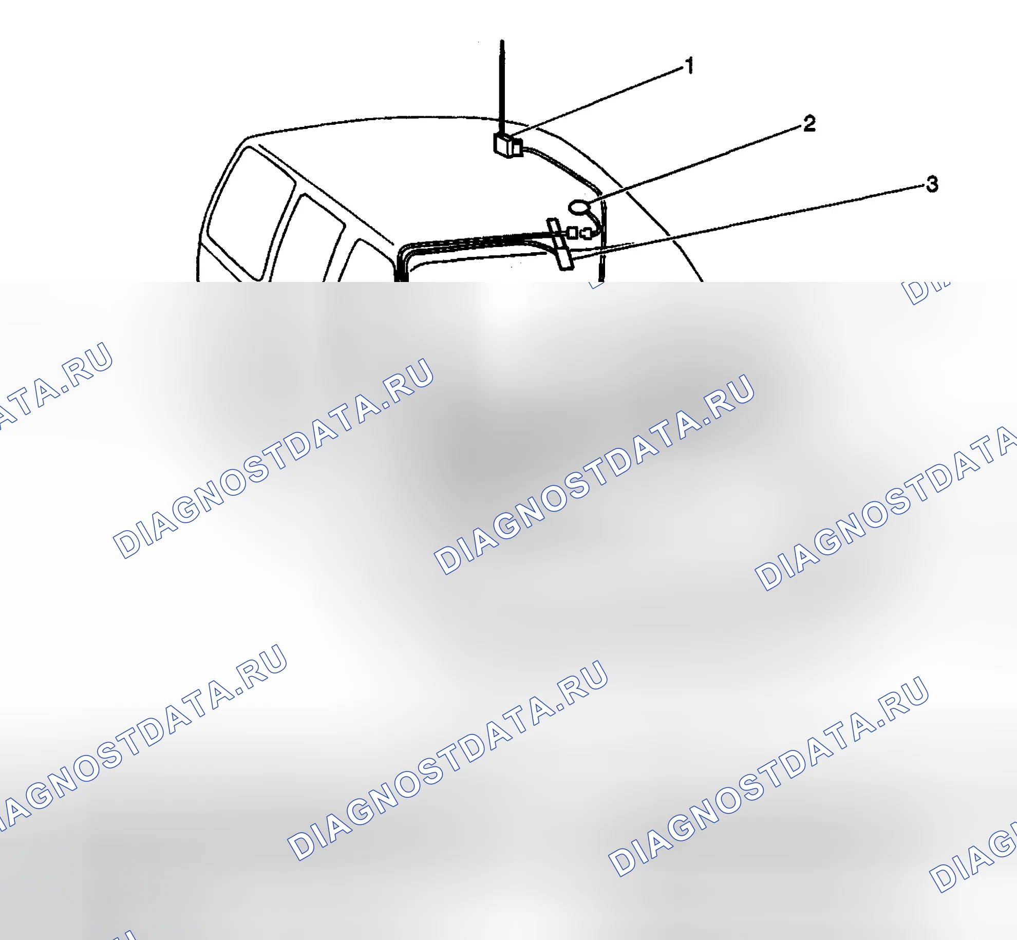 Рис. 87: Виды компонентов сотовой связи. GMC Cab & Chassis Sierra 3500 GMT800 early