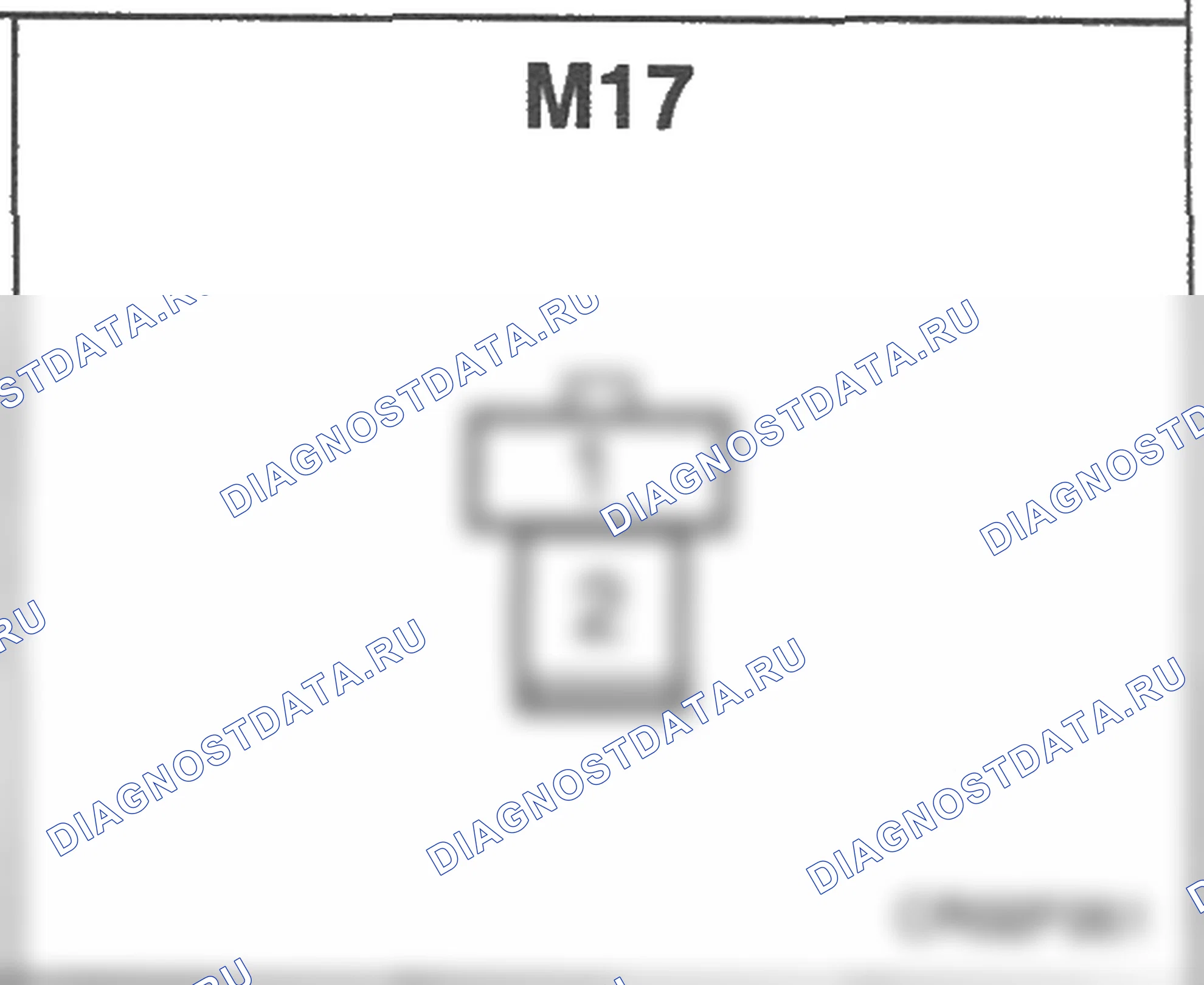 Распиновка разъёма M17 — основного жгута. Hyundai Atos MX