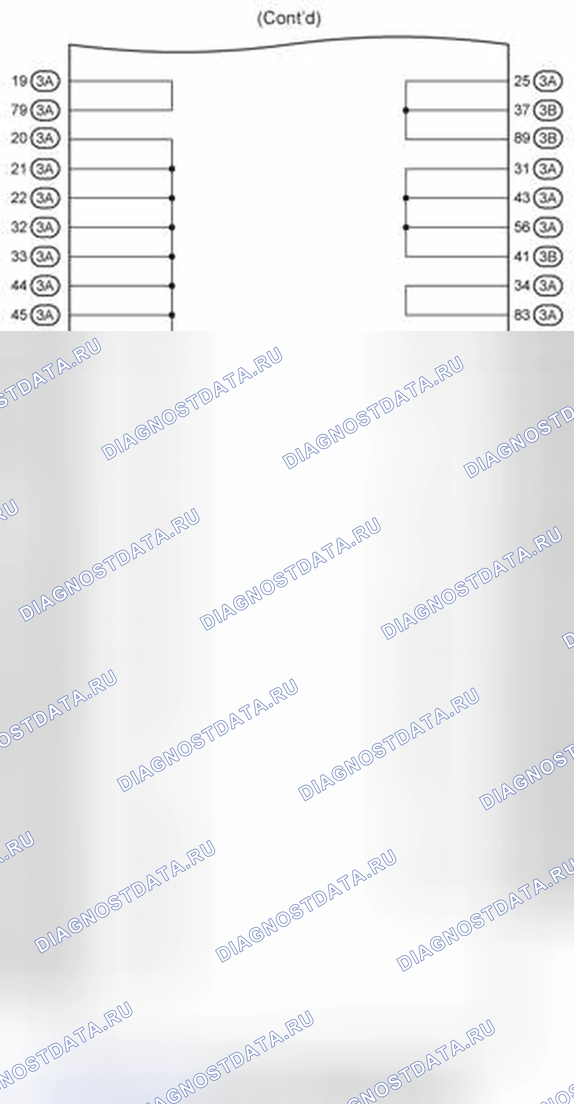 Рис. 1699: J/B No3 Схема внутренней цепи (2 из 3). Toyota Prius PHV pre-III