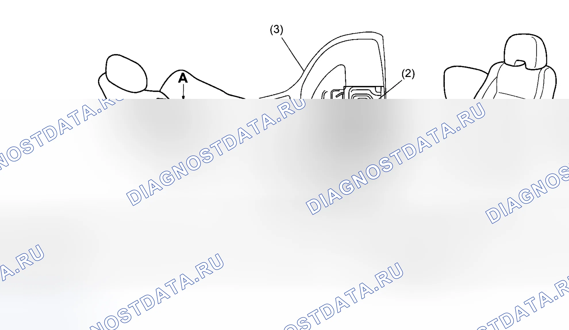 Рис. 12: МОДУЛЬ БОКОВОЙ ПОДУШКИ БЕЗОПАСНОСТИ. Subaru Impreza WRX GH