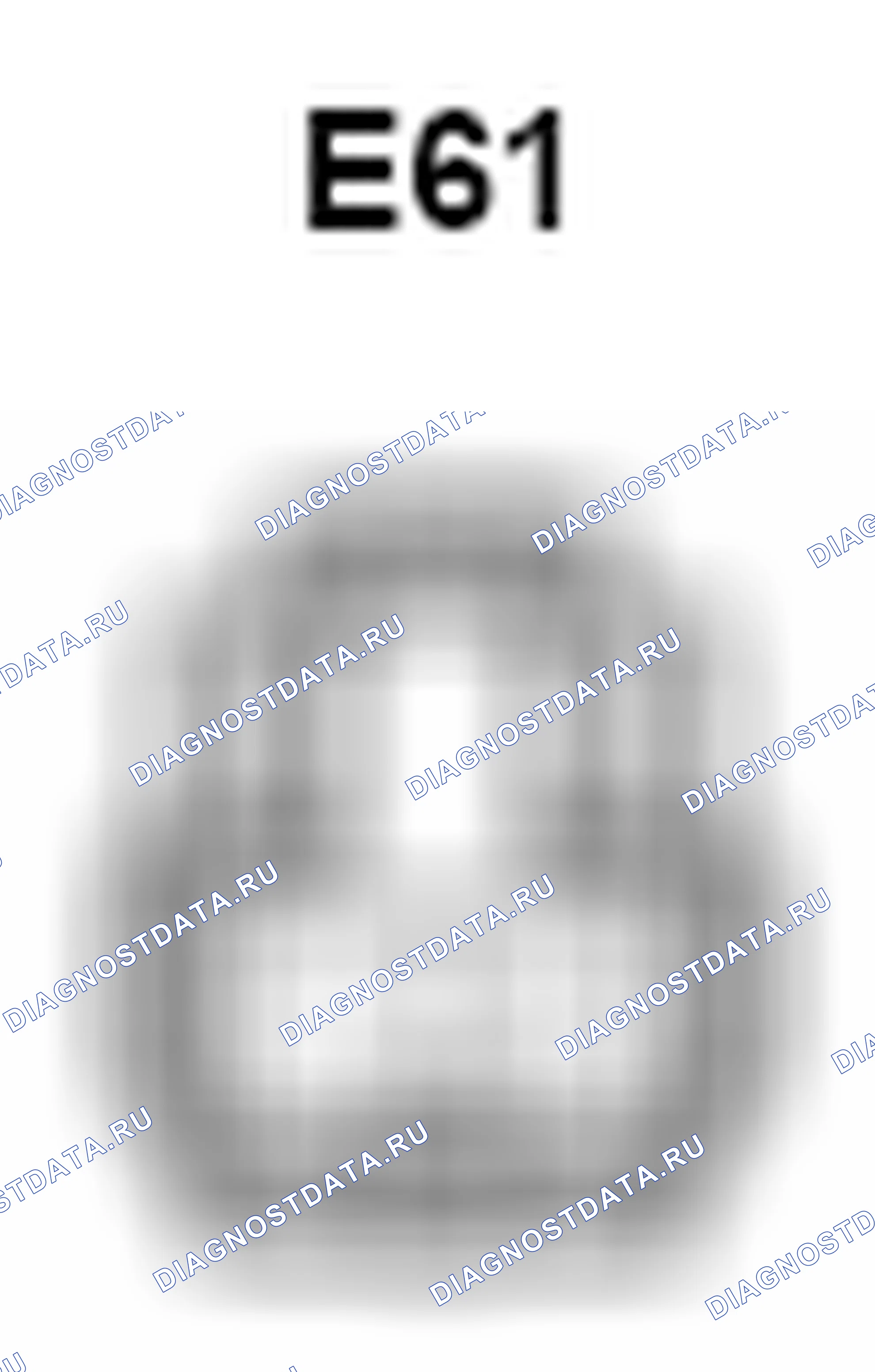 Рис. 1220: Вид с торца разъема опции (буфер шины) (E61). Toyota Camry XV40