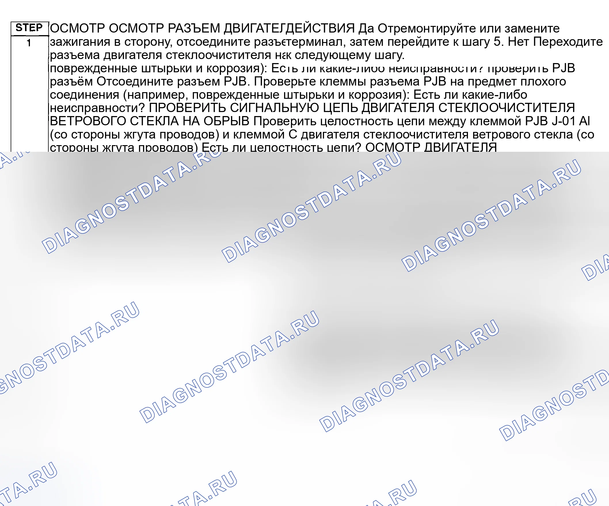 Рис. 32: Диагностическая процедура. Honda CR-V III рестайлинг