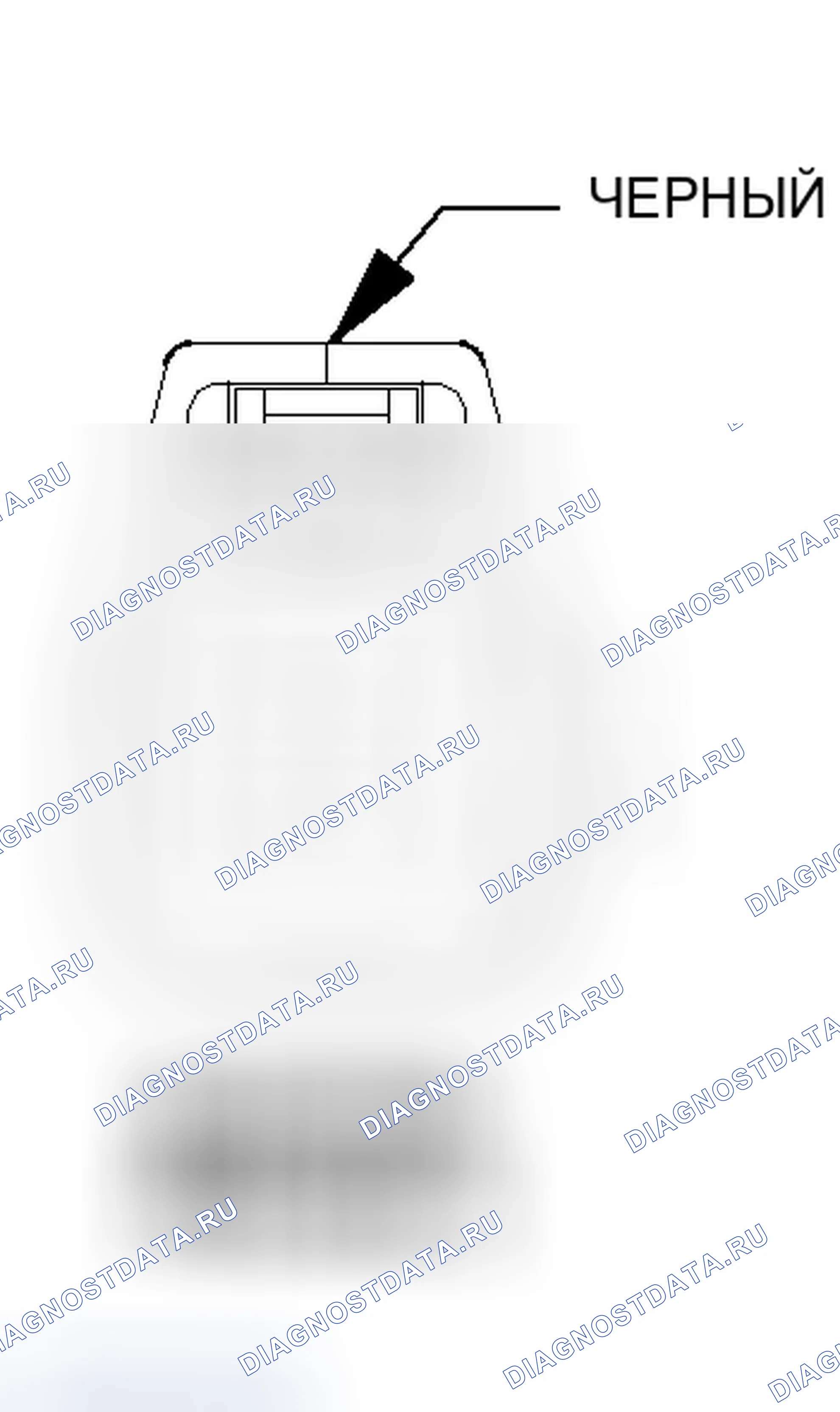 Рис. 54: Вид с торца разъема топливной форсунки 2. Dodge Magnum I