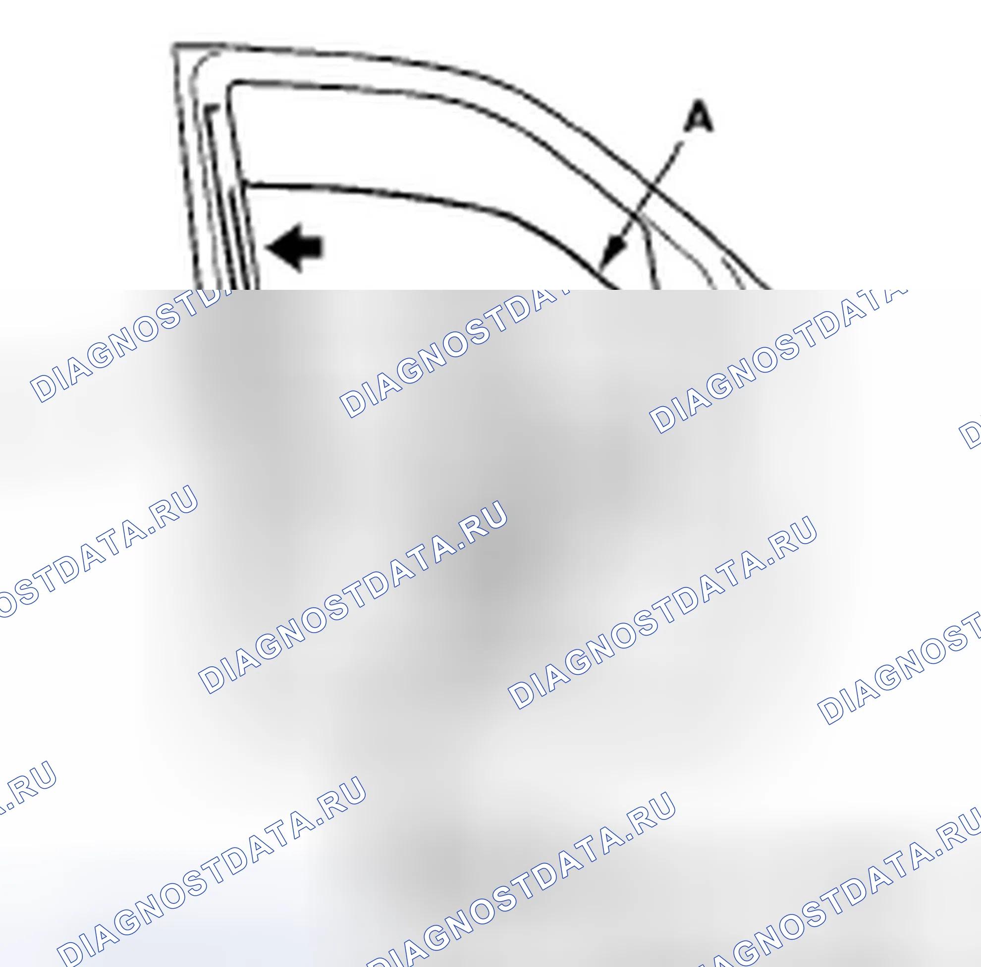Рис. 57: Регулировка стекла передней и задней дверей. Honda Ridgeline I рестайлинг