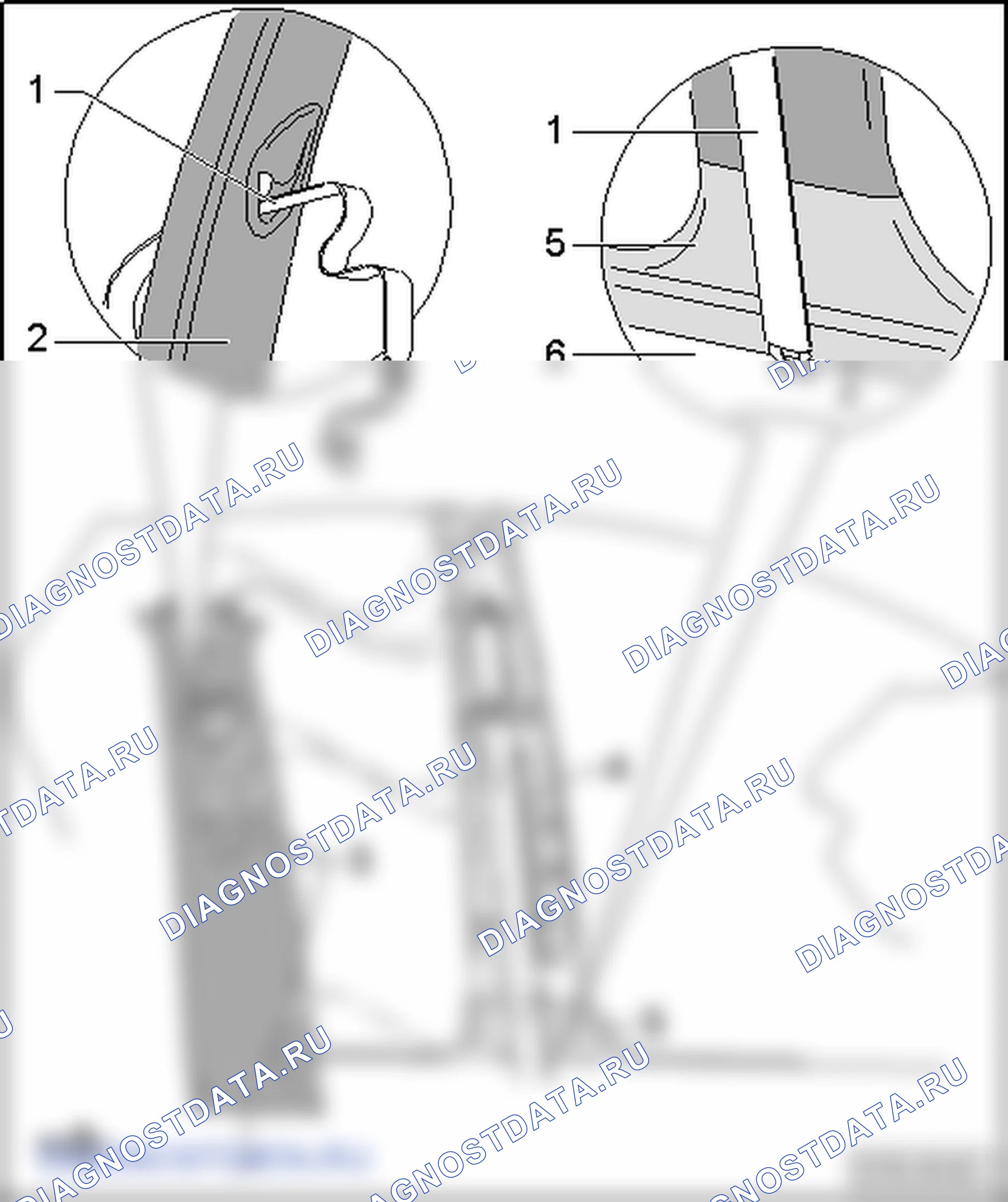 Колонны и боковые панели. SEAT Ibiza IV