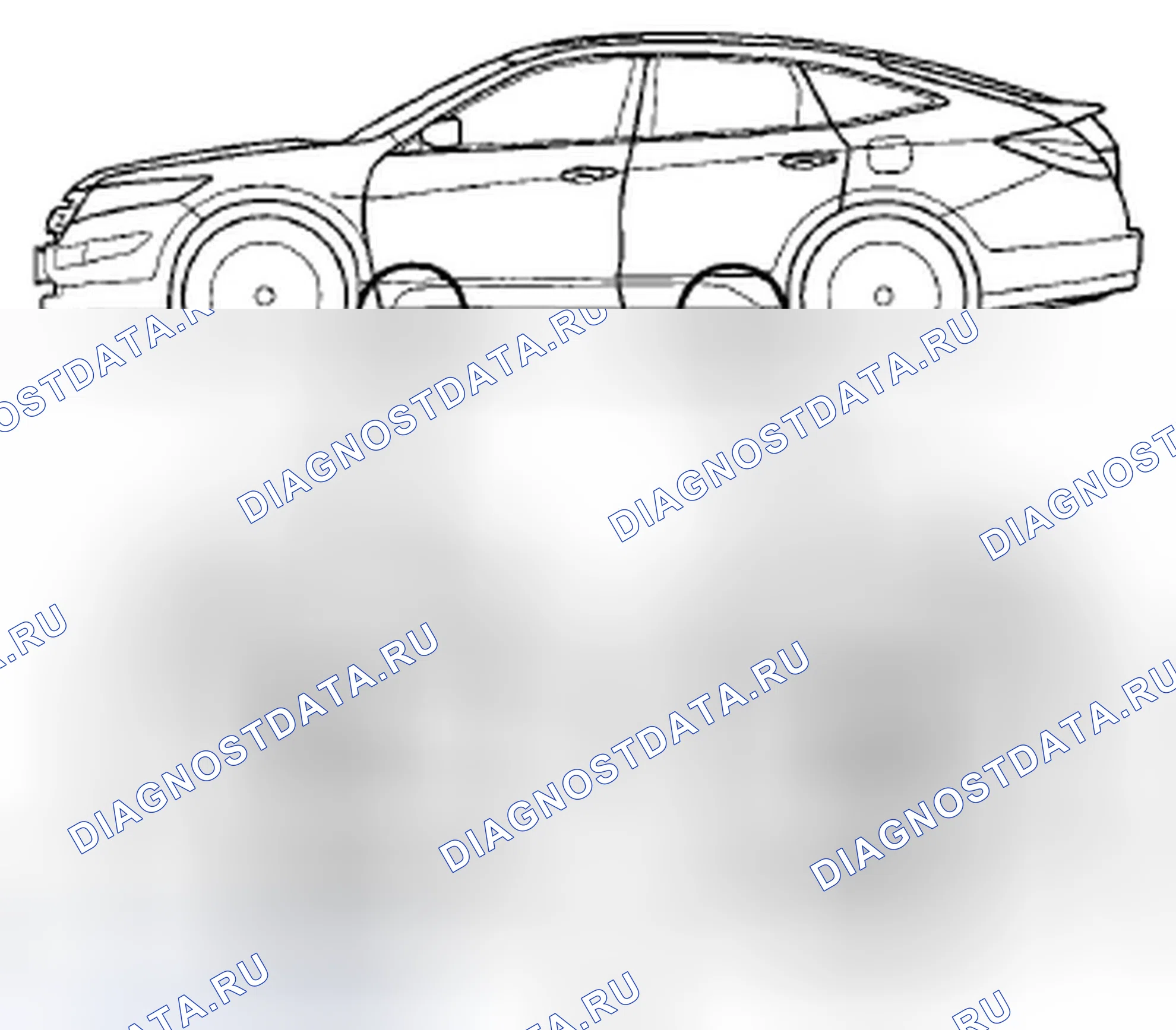 Рис. 46: Подъем транспортного средства. Honda Crosstour I