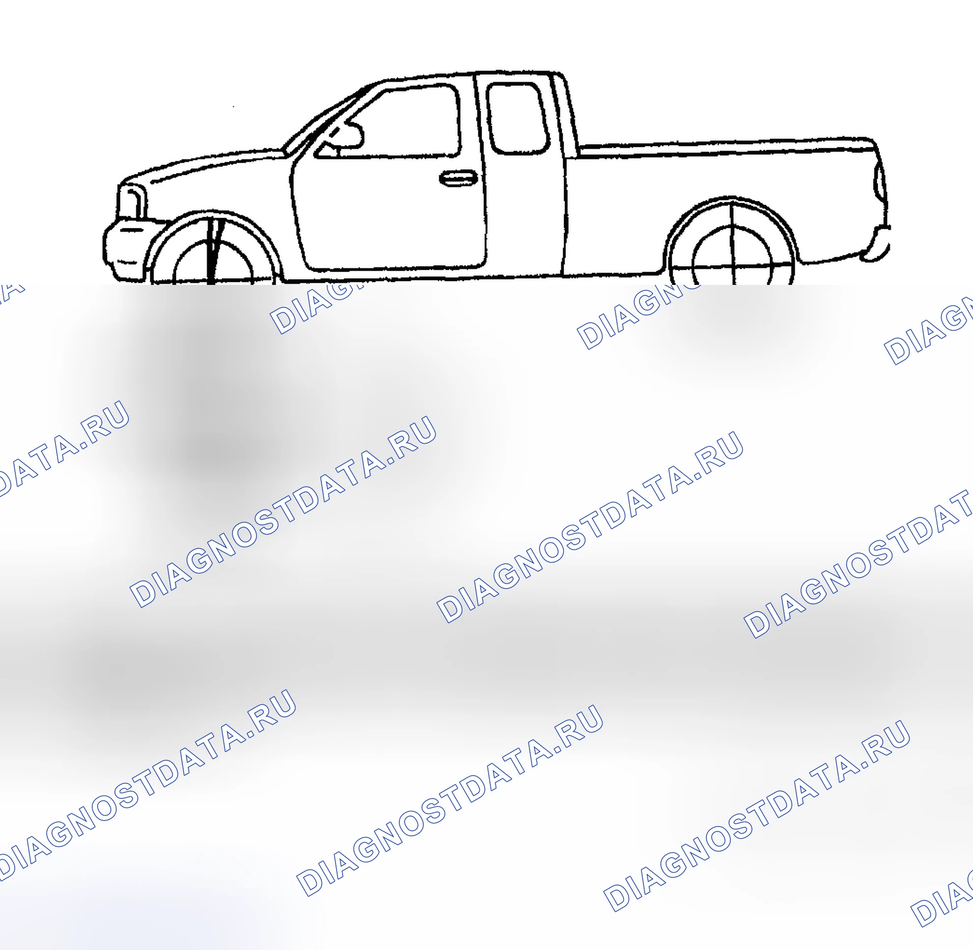 Рис. 35: Литейная машина и угол рамы. Ford Pickup F250 Super Duty I