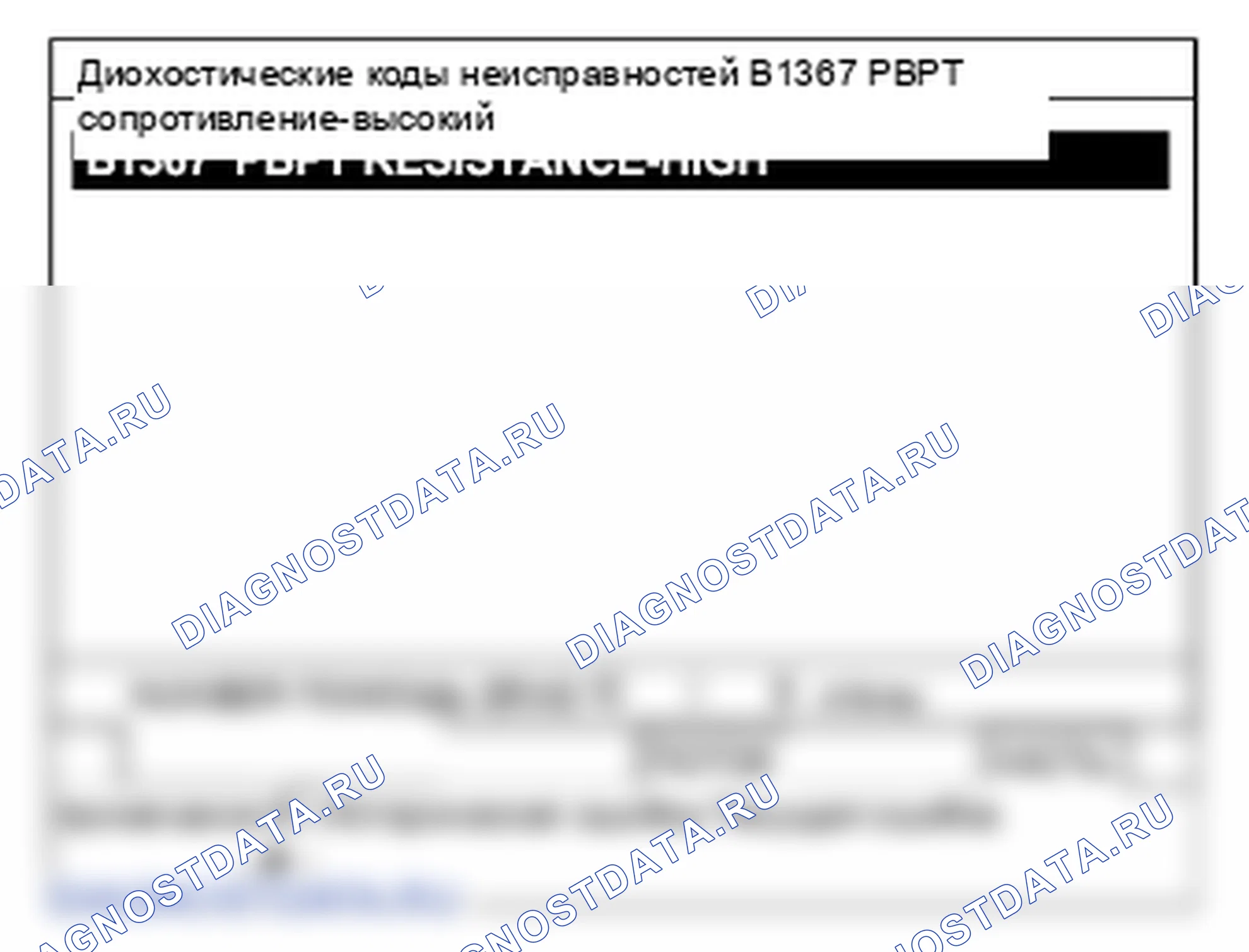 B1367: преднатяжитель ремня безопасности передний-пассажир сопротивление слишком высоко. Hyundai Santa Fe CM