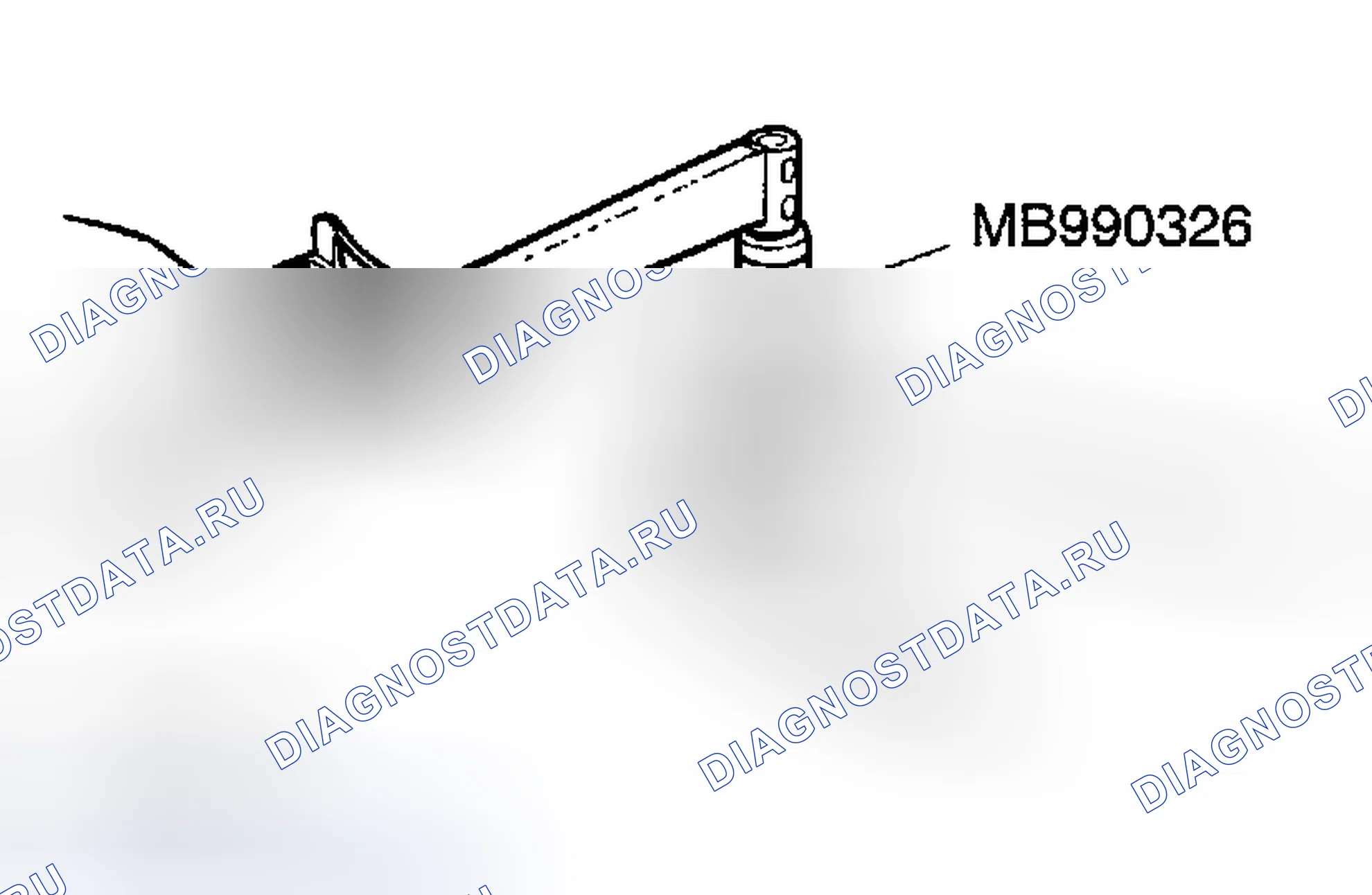 Рис. 4: ПРОВЕРКА МОМЕНТА НАЧАЛА ВРАЩЕНИЯ ШАРОВОГО ШАРНИРА ВЕРХНЕГО РЫЧАГА. Mitsubishi Montero III
