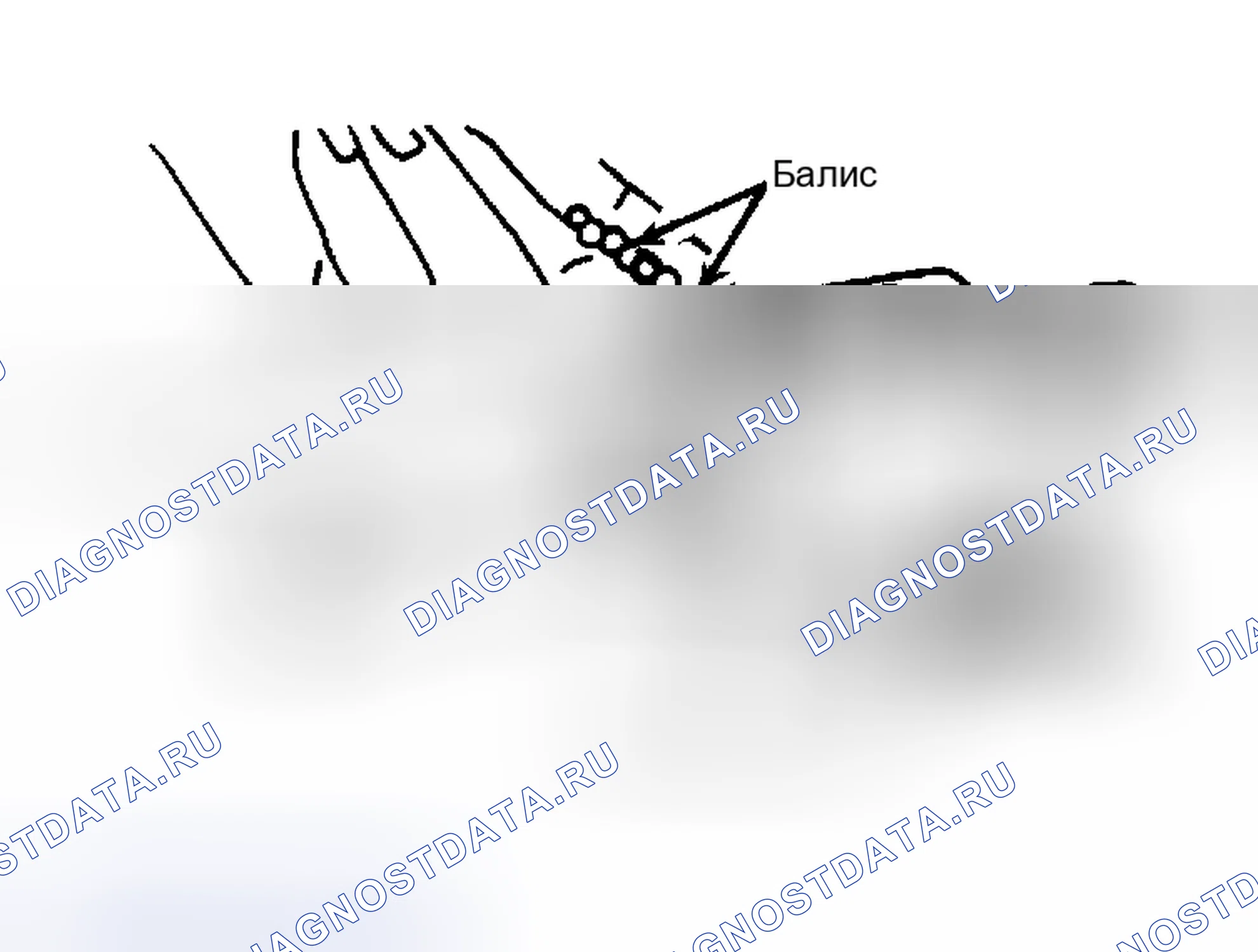 Рис. 3: Заполнение шариковых контуров через отверстия в шариковой гайке. Не вращайте червяк во время установки шариков.. Ford Bronco III