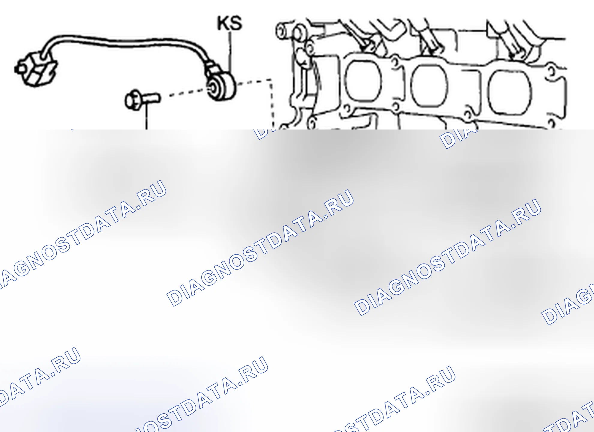 Рис. 9: ДЕМОНТАЖ / МОНТАЖ ДАТЧИКА ДЕТОНАЦИИ (Ks) [L5]. Honda CR-V II рестайлинг