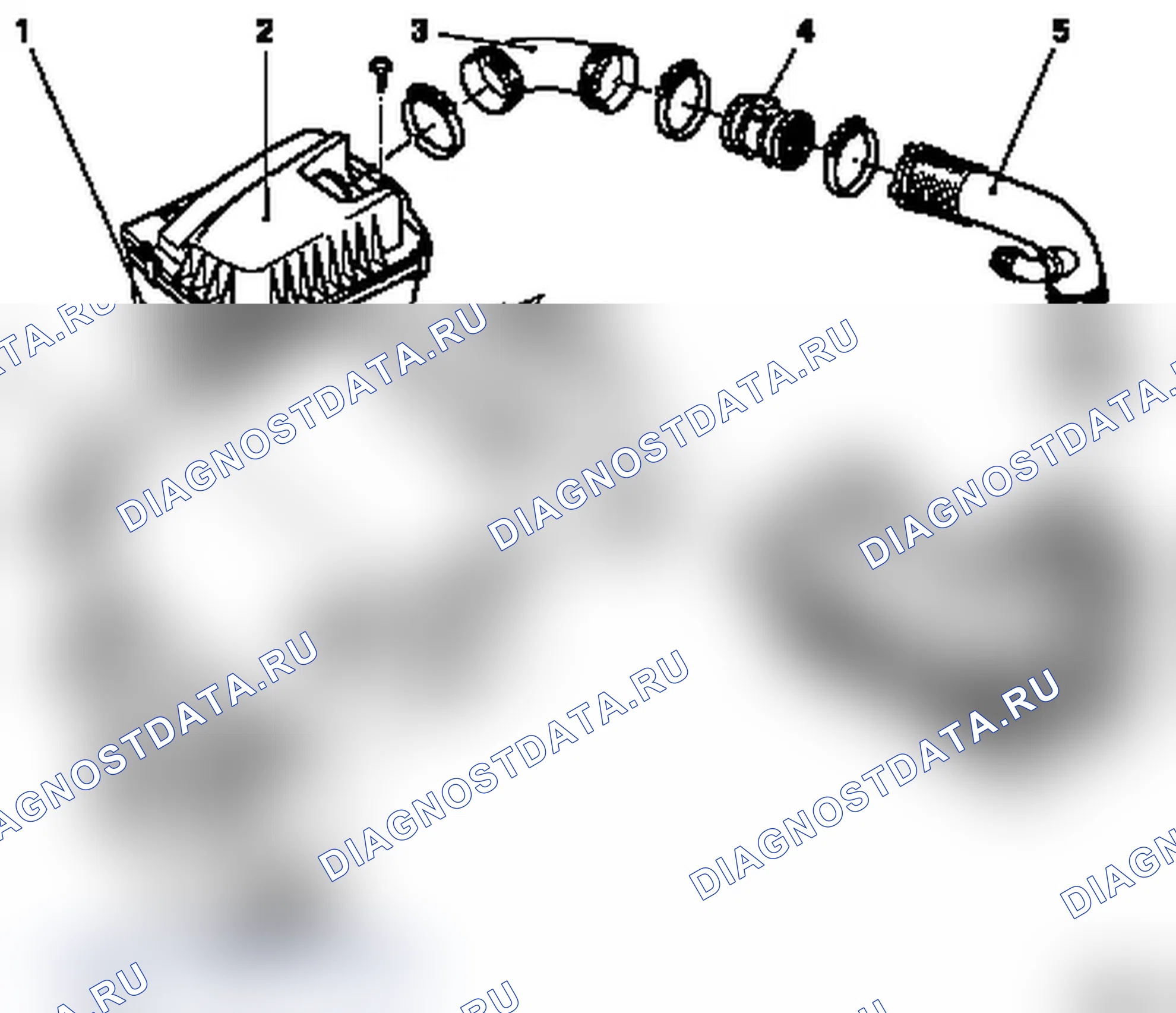 Корпус воздушного фильтра, вкладка Воздуховод (X 20 XEV, X 20 XER). Opel Astra G