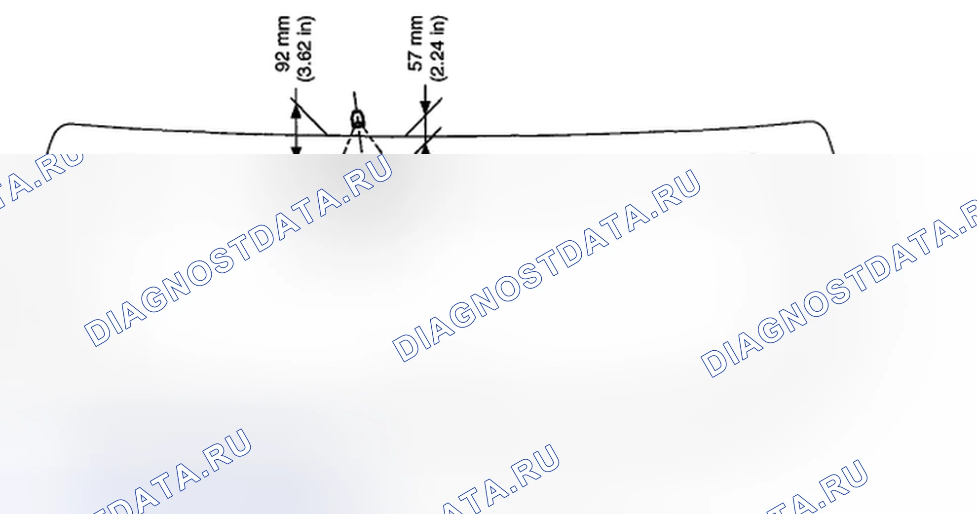 Рис. 23: ПРОВЕРКА ПОЛОЖЕНИЯ РАСПЫЛИТЕЛЯ. Subaru Outback BR