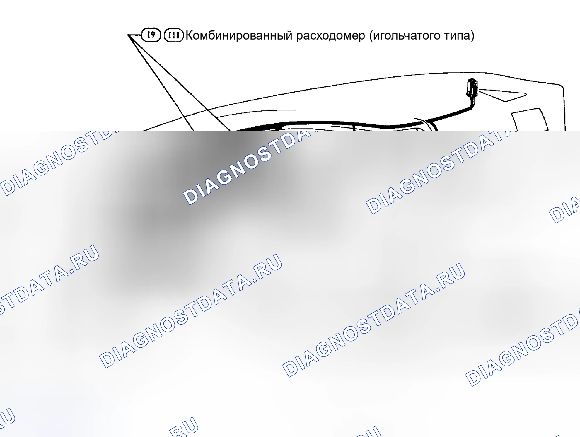 Рис. 10: Игла и цифровой комбинированный измеритель. Nissan Maxima J30
